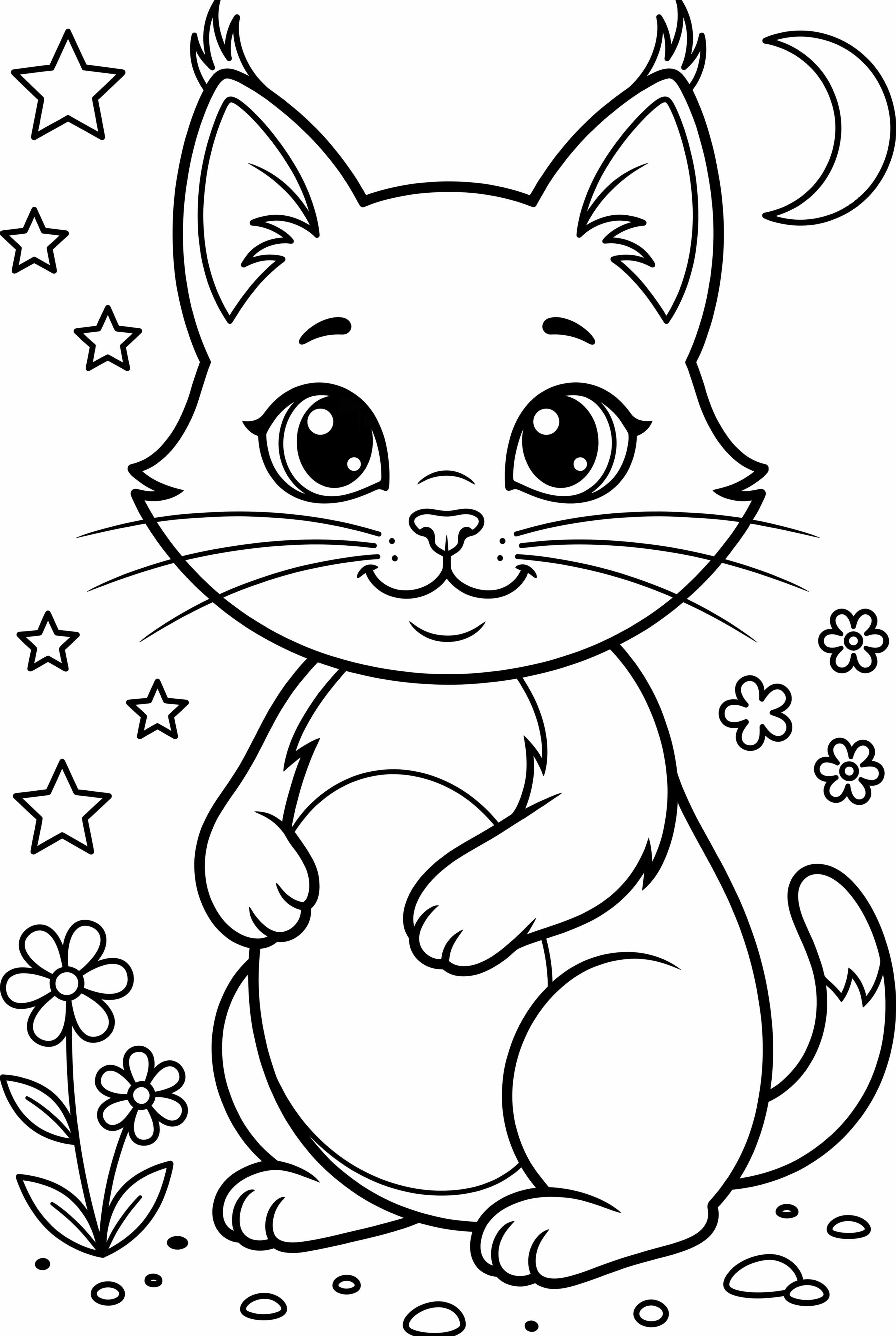 Easy cute kitten sleeping