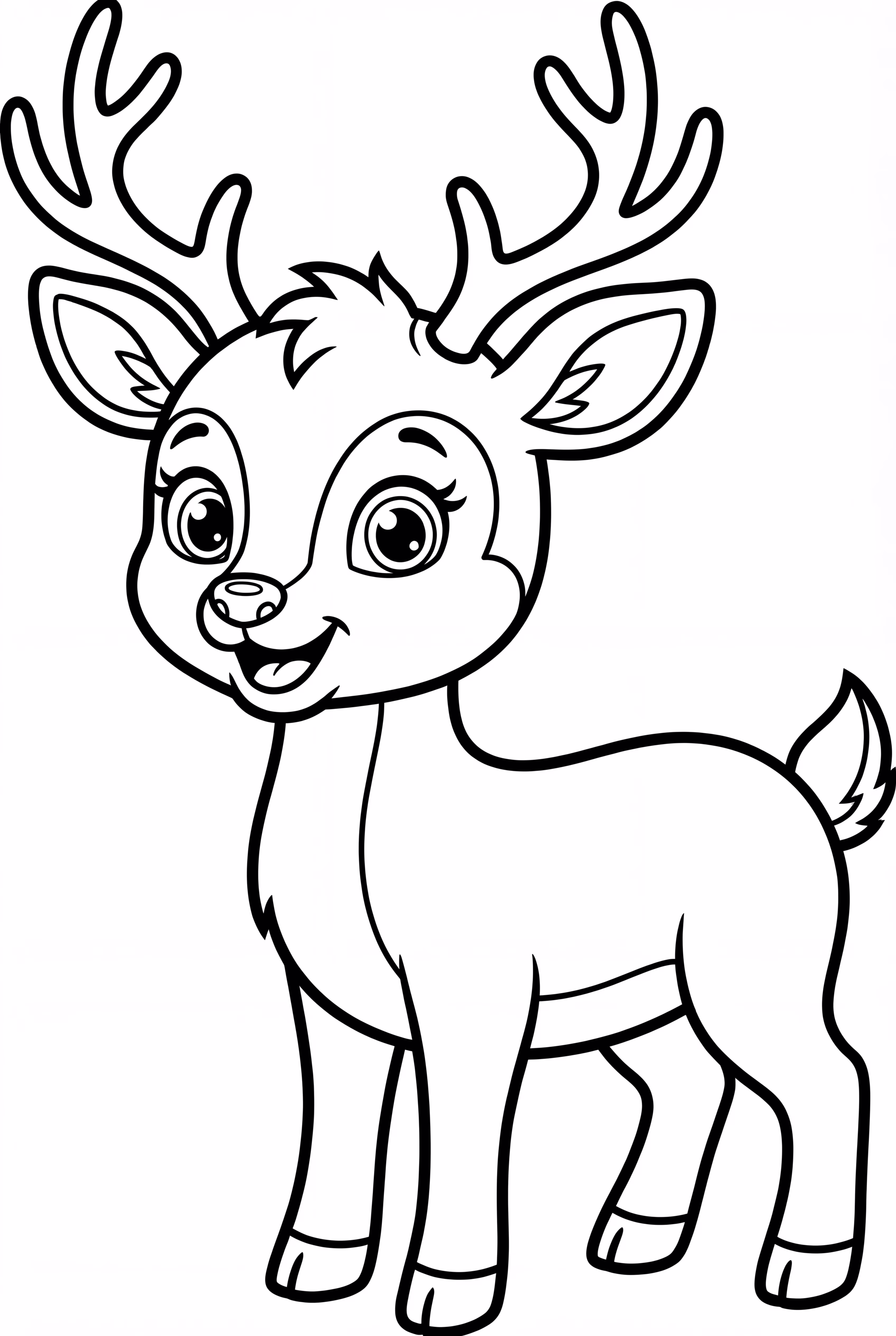 Easy Deer Drawing