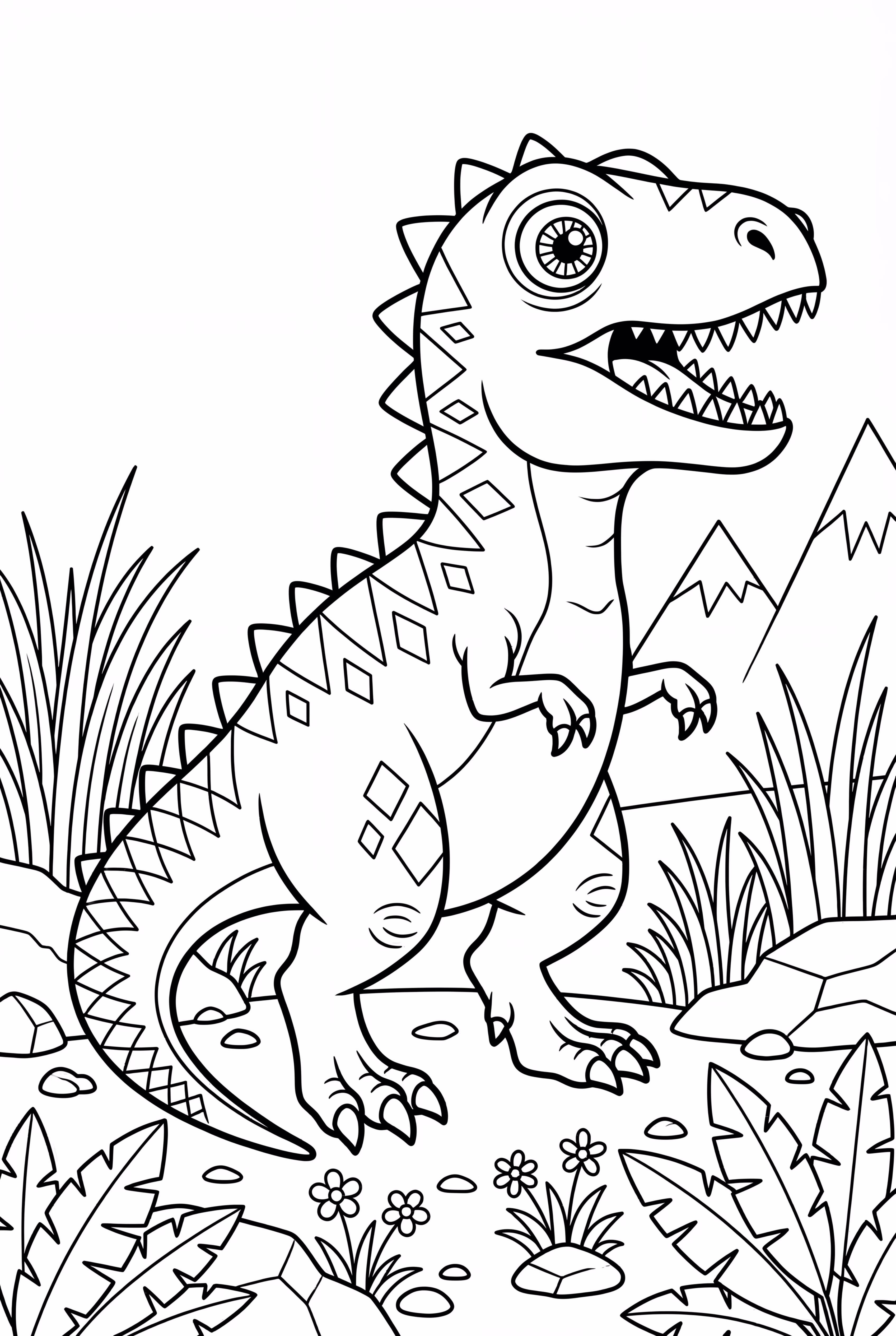 简易恐龙绘画-2