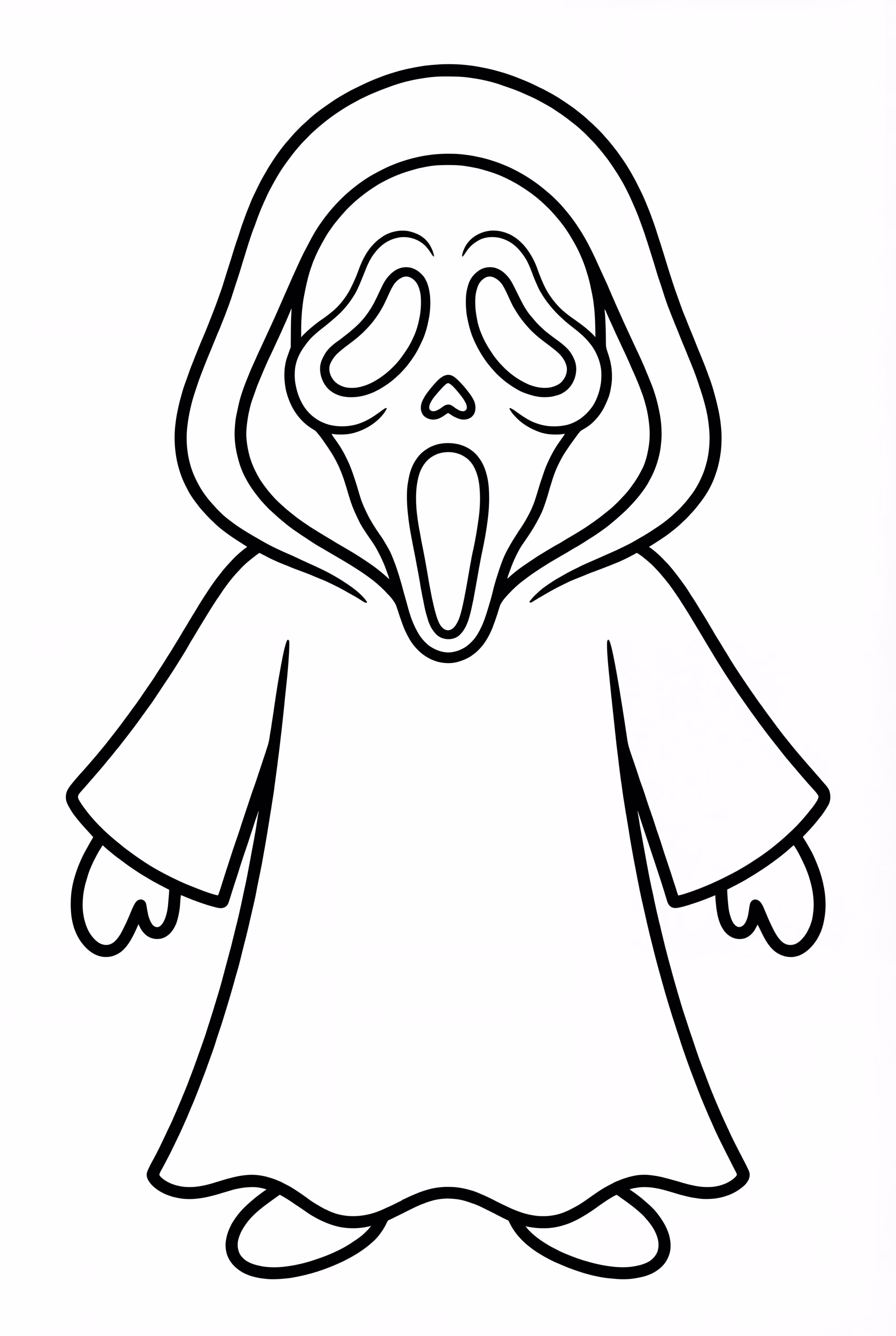 Easy Ghostface Full Body Pose