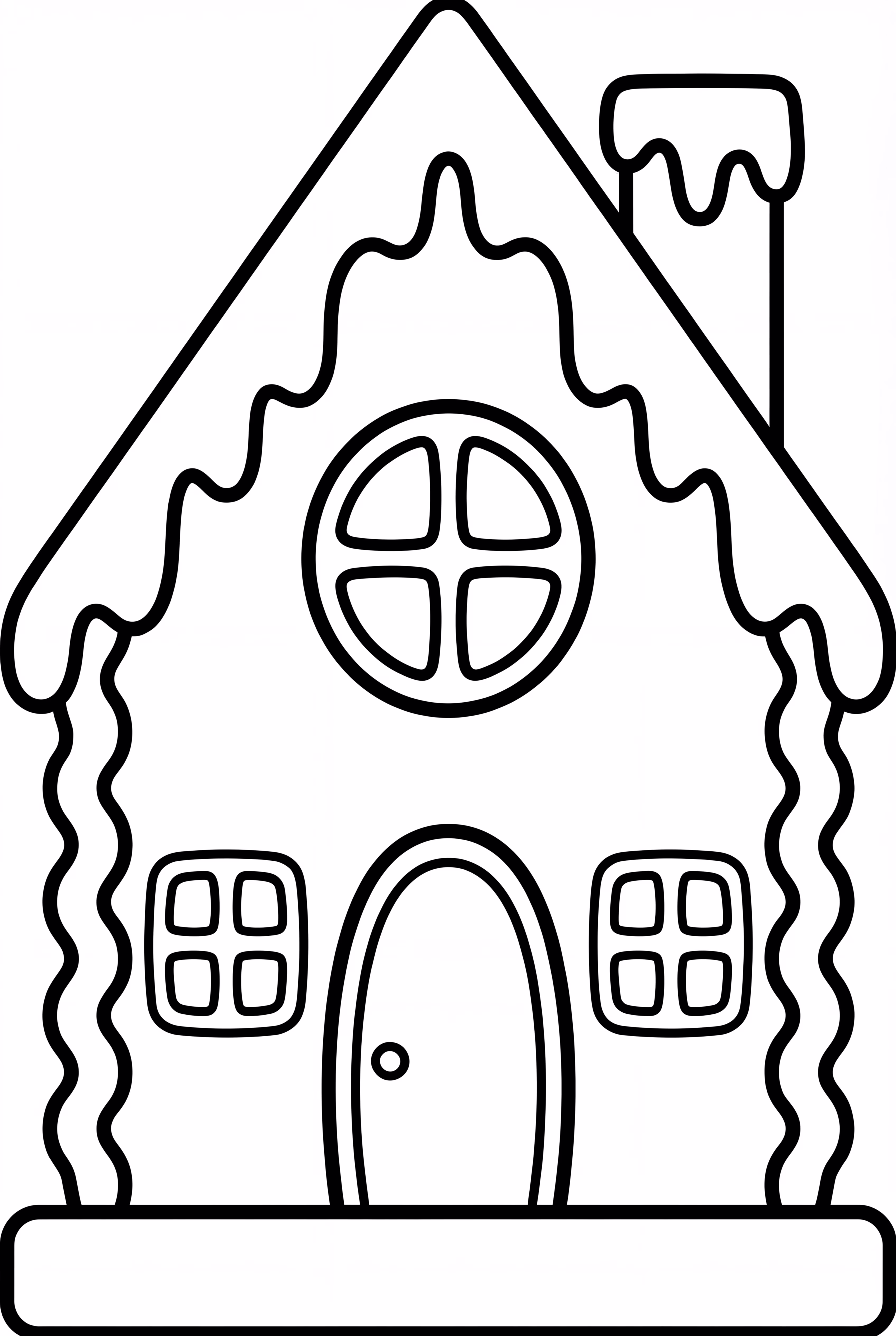 簡易薑餅屋輪廓