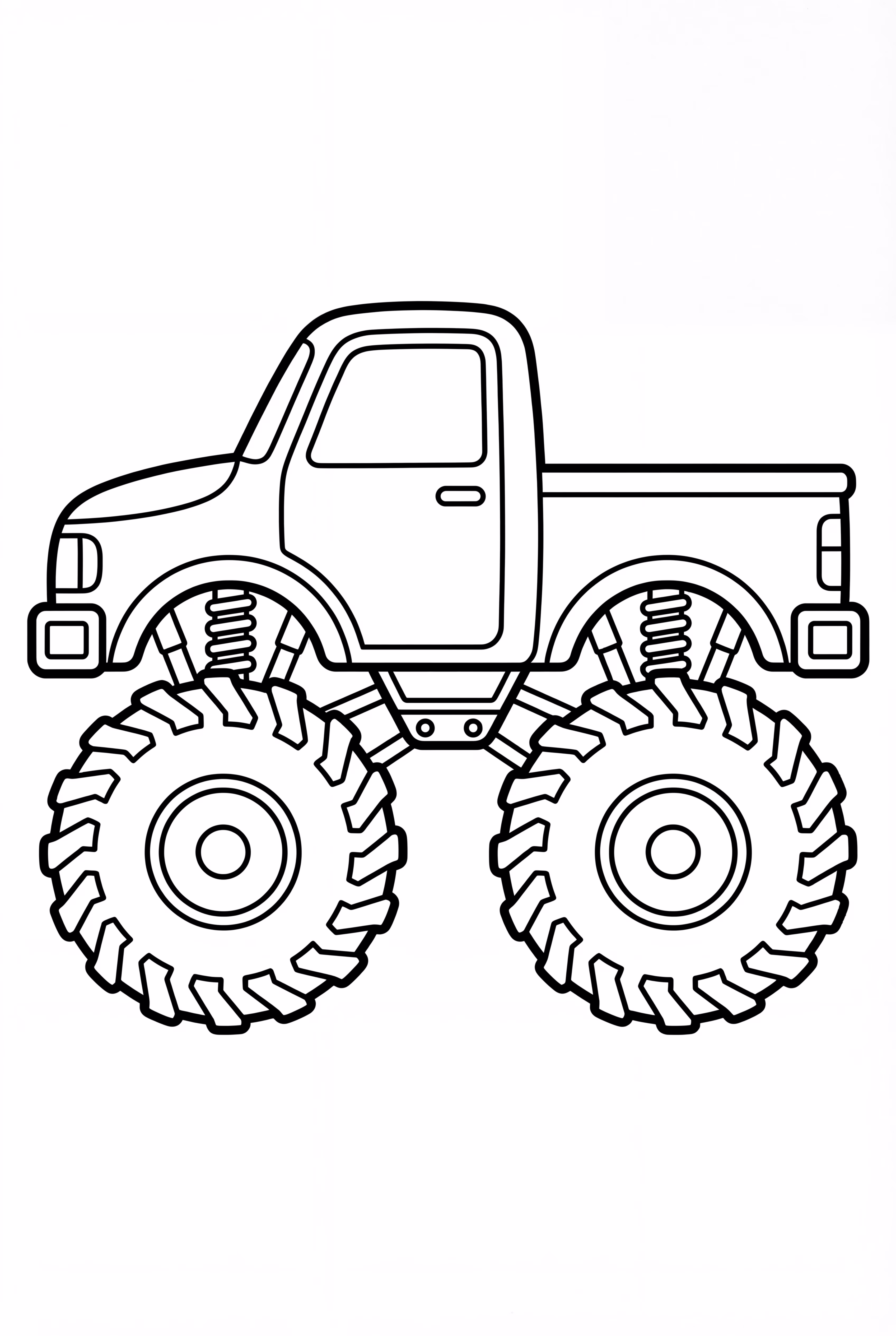 쉬운 몬스터 트럭 측면 프로필