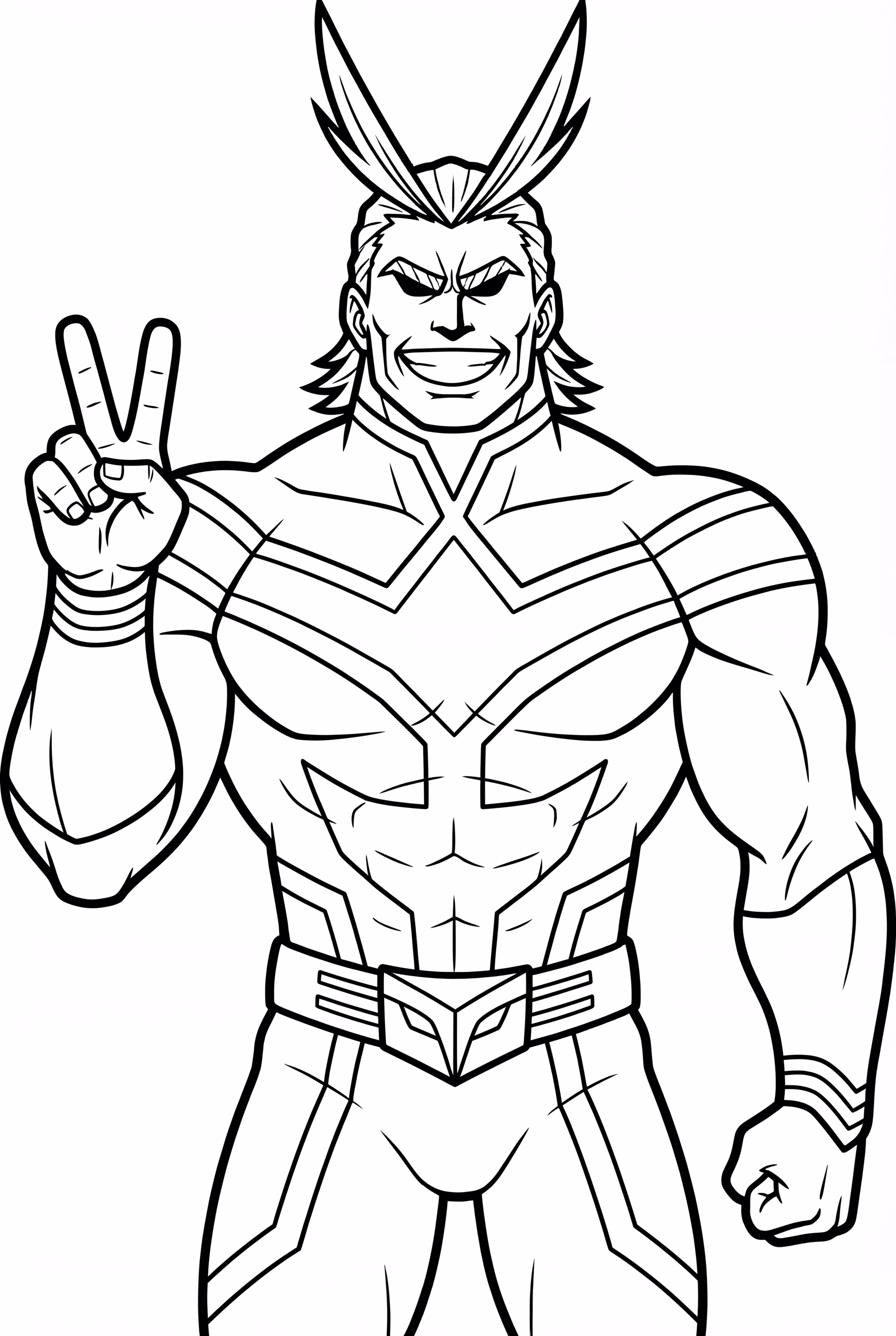 Easy My Hero Academia All Might Peace Sign