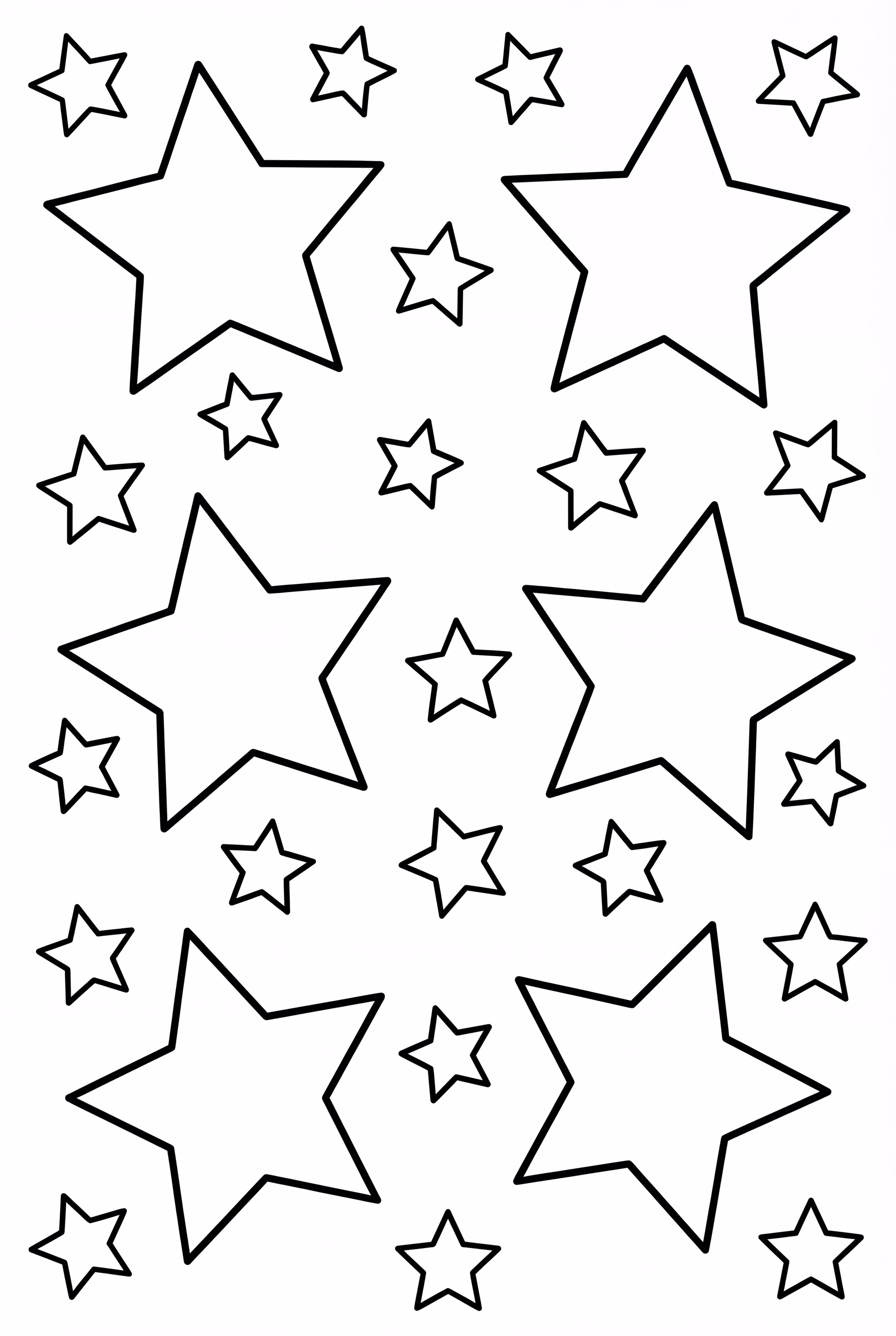 简单学院风星星图案