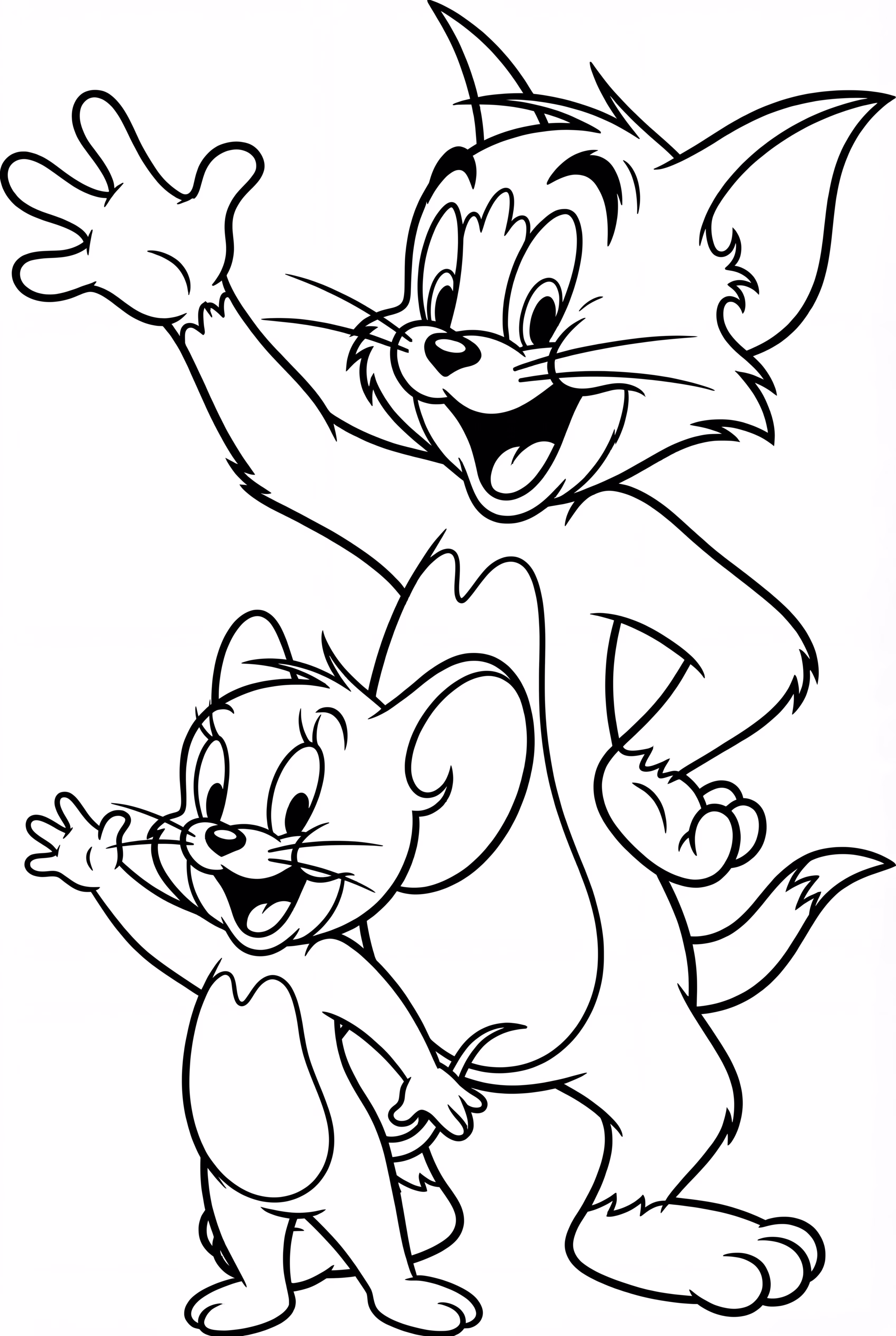 Easy Tom And Jerry Waving