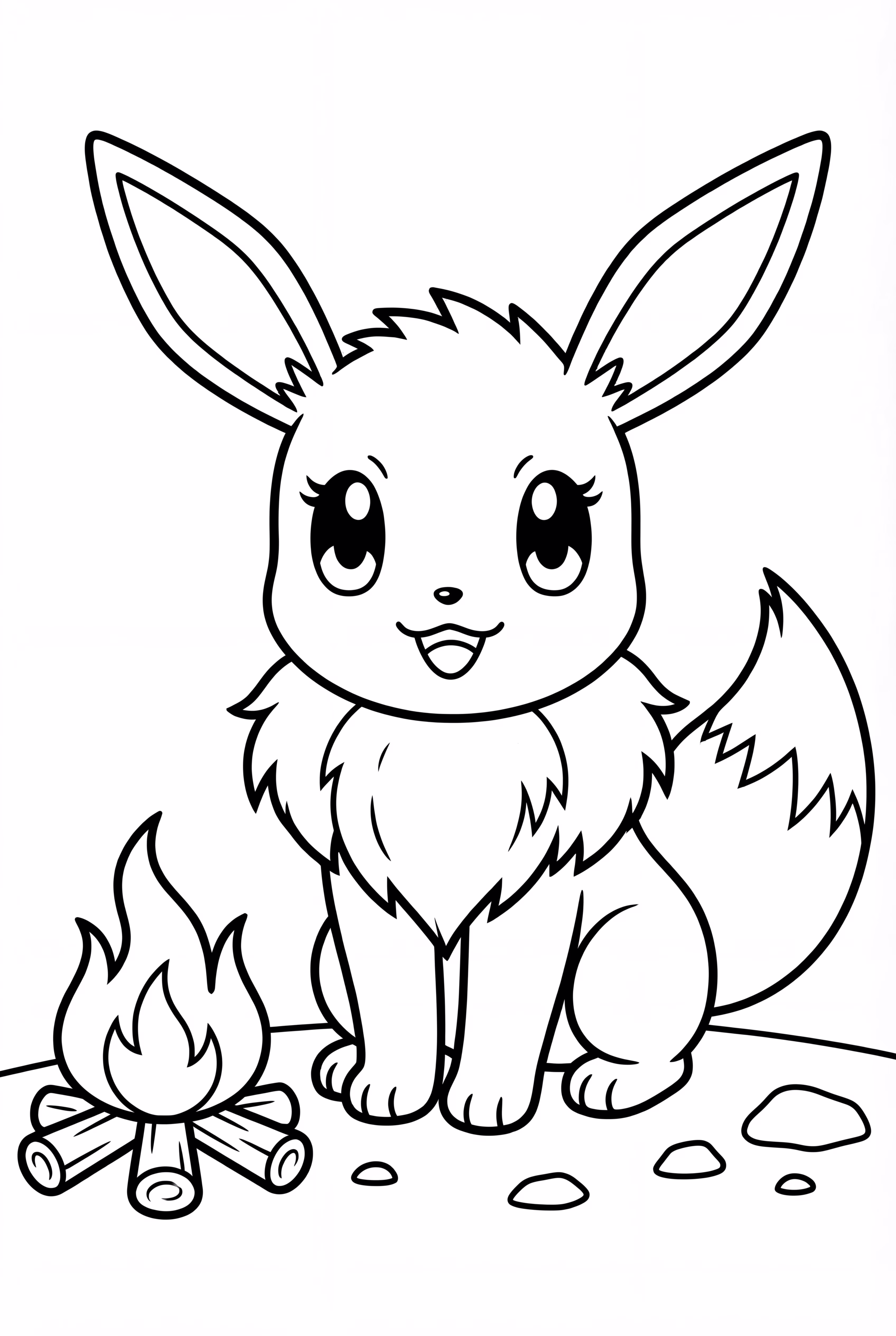 Eevee Christmas Fireplace Scene