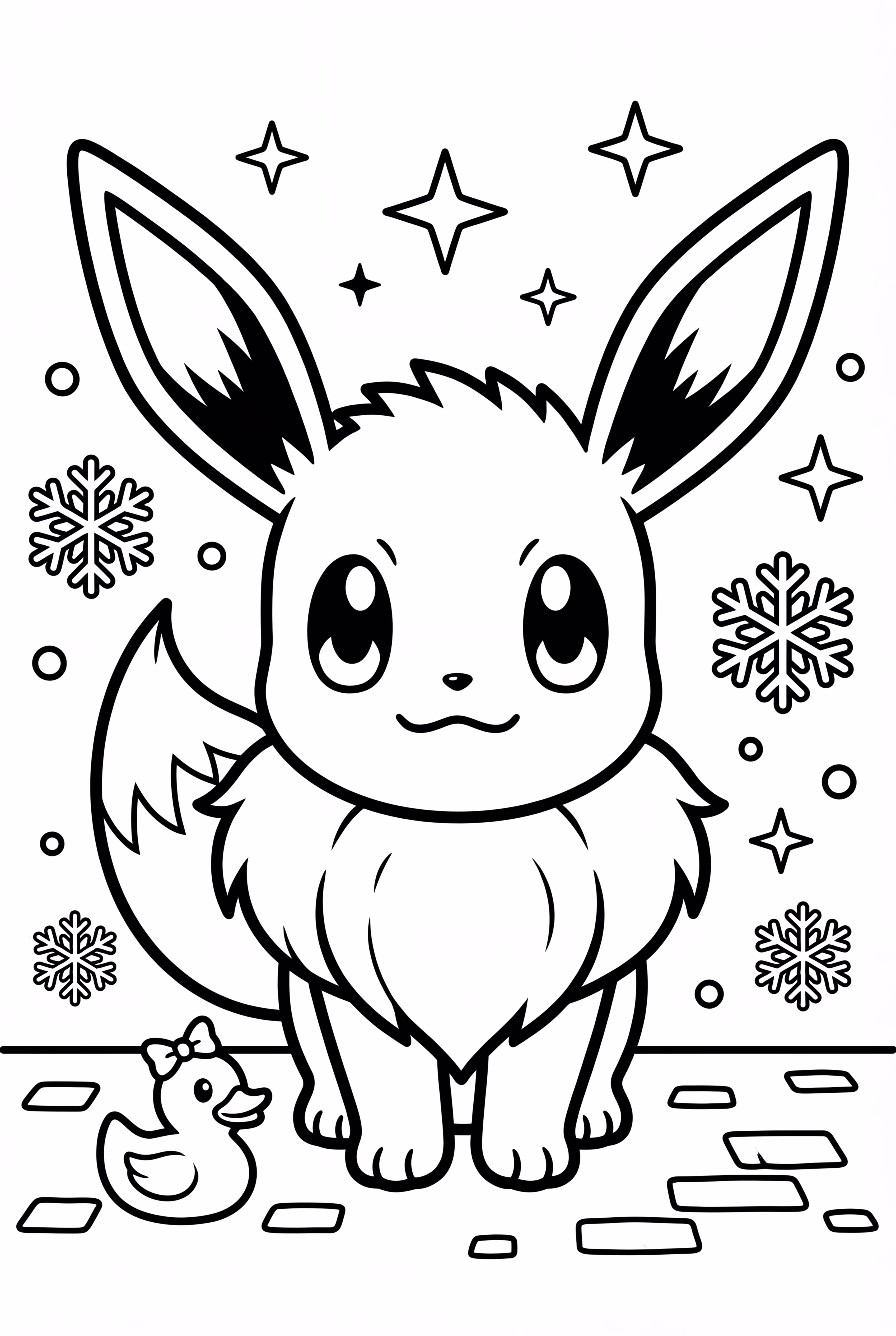 イーブイのクリスマスライトディスプレイ