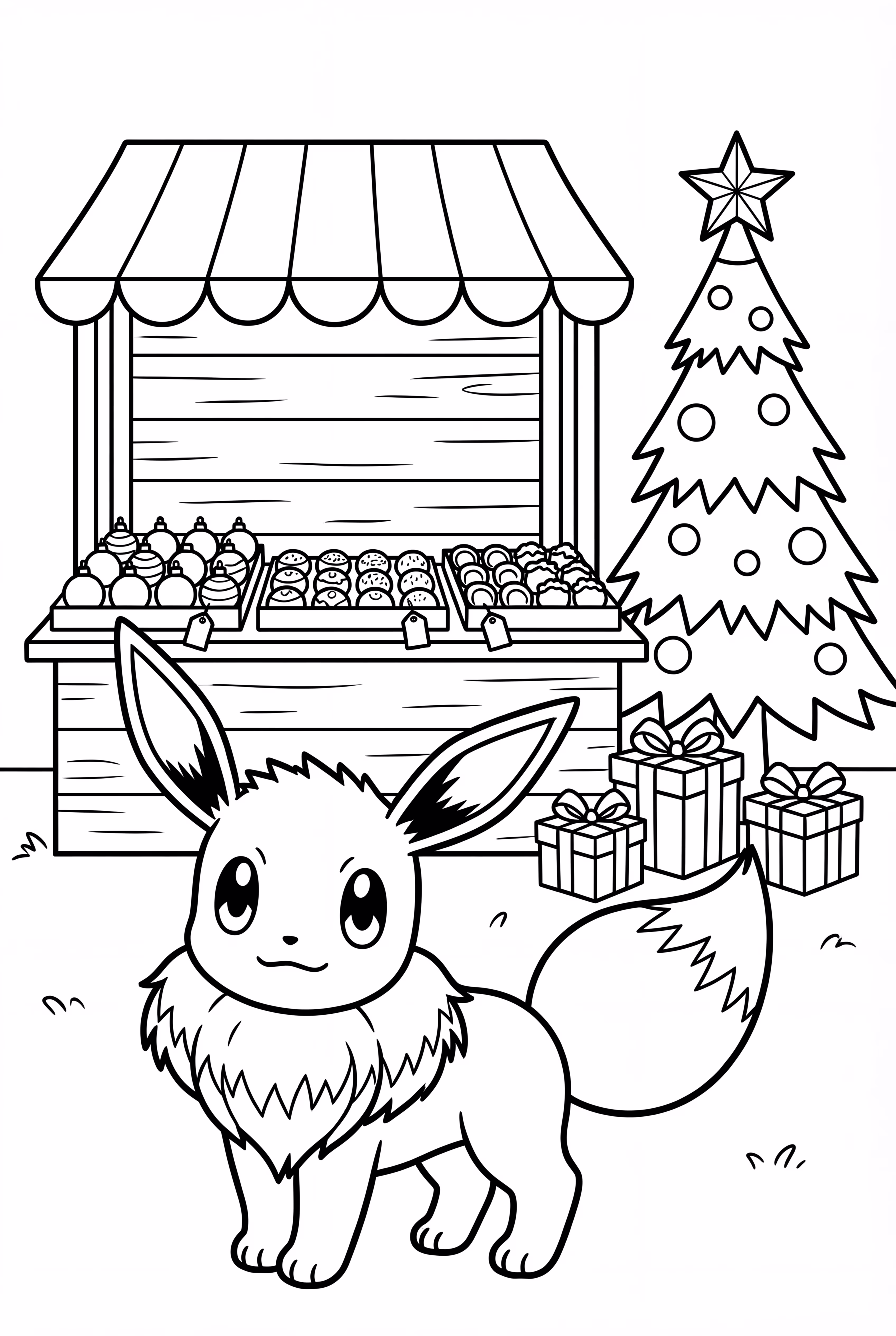 イーブイのクリスマスマーケット訪問