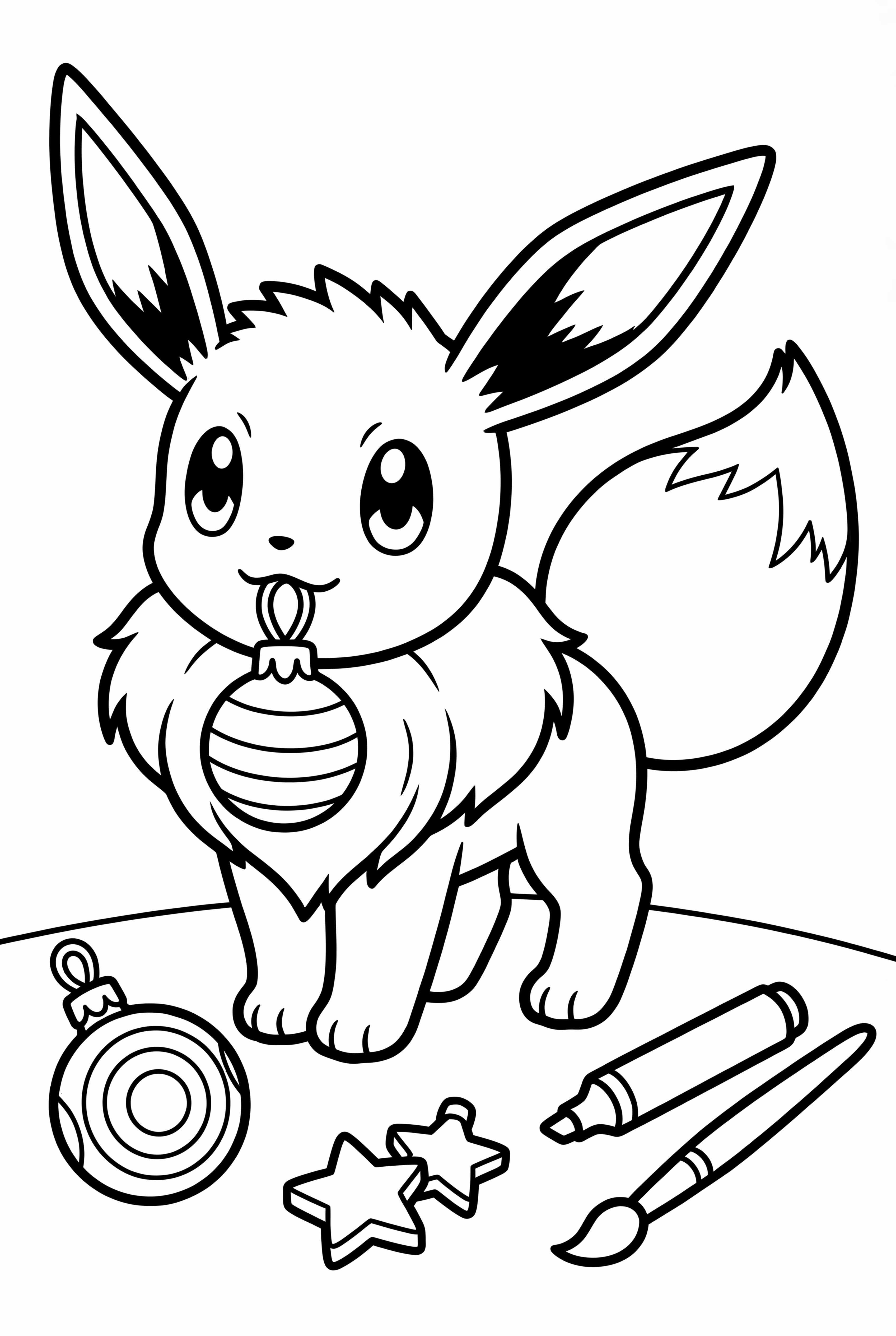 Eevee Christmas Ornament Crafting