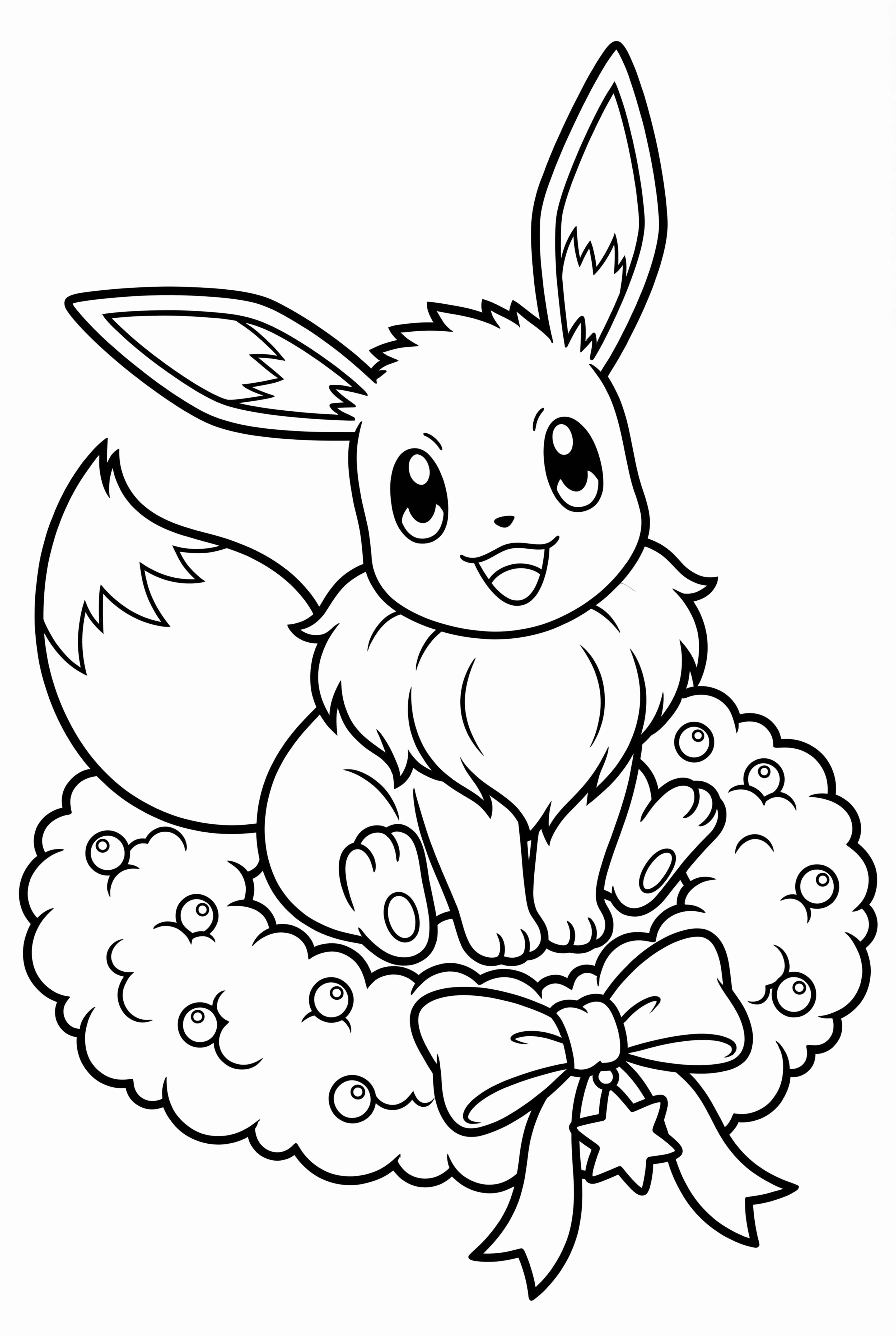 Fabricación de Corona Navideña de Eevee