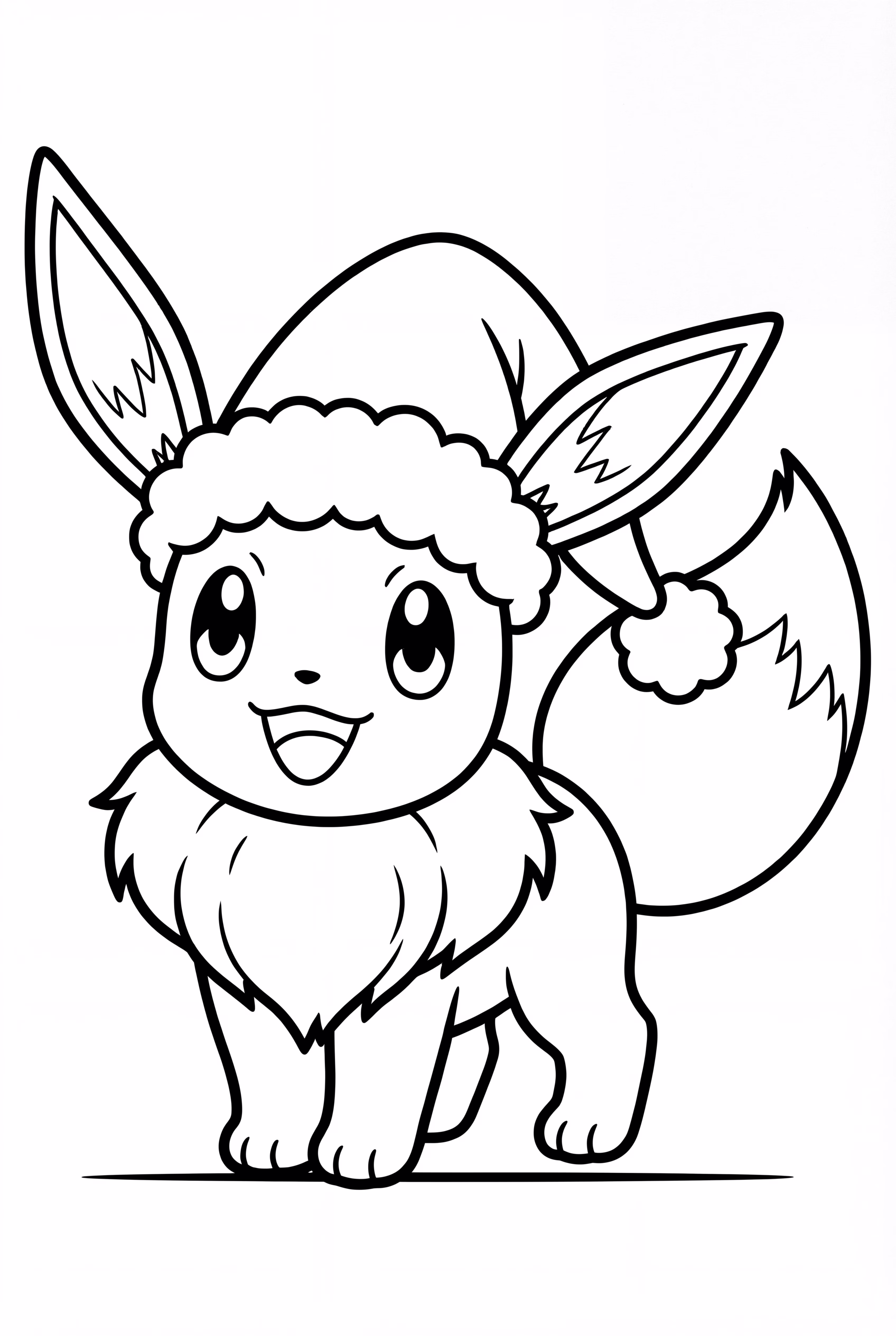Eevee con Sombrero de Santa