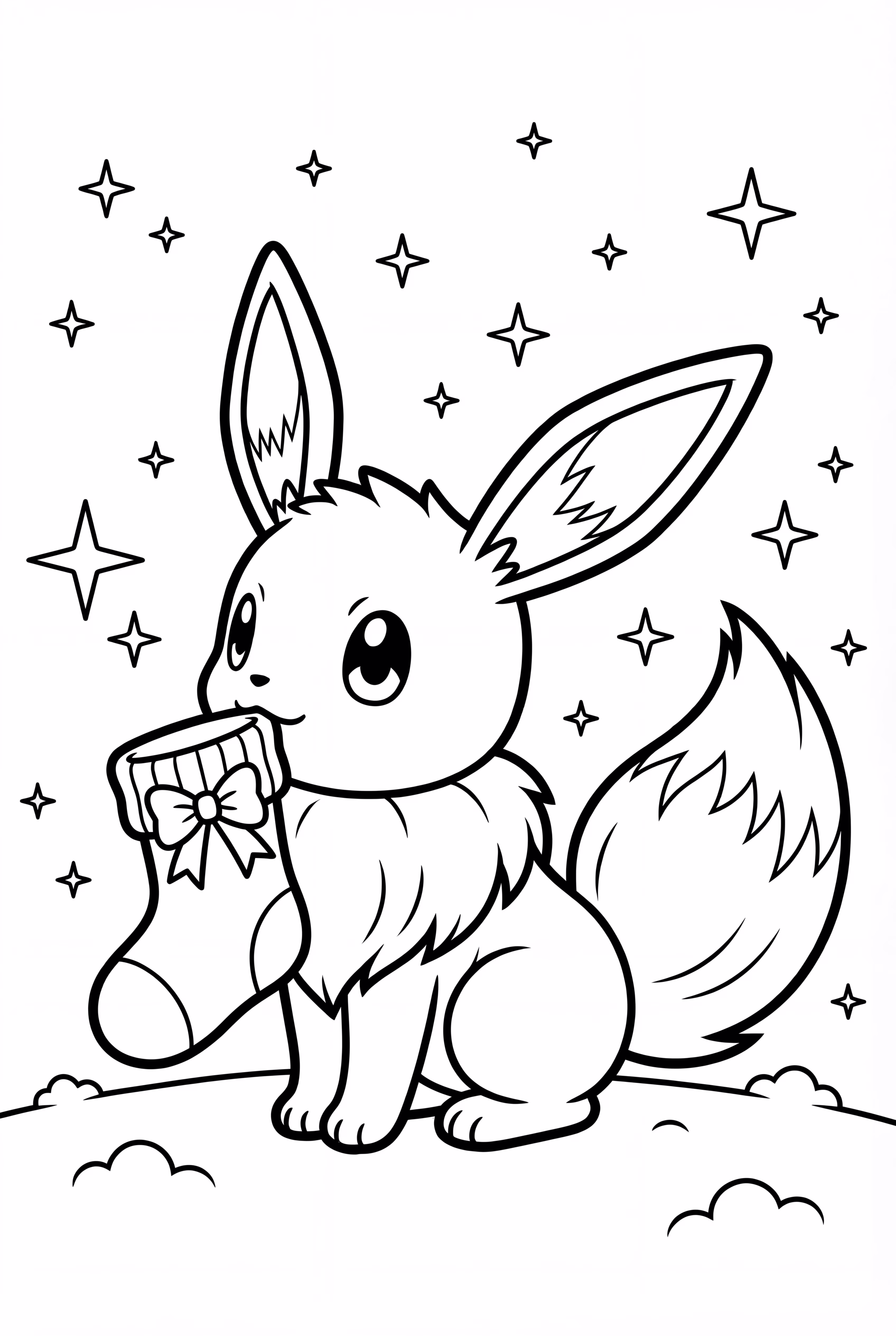 Eevee With Christmas Stockings