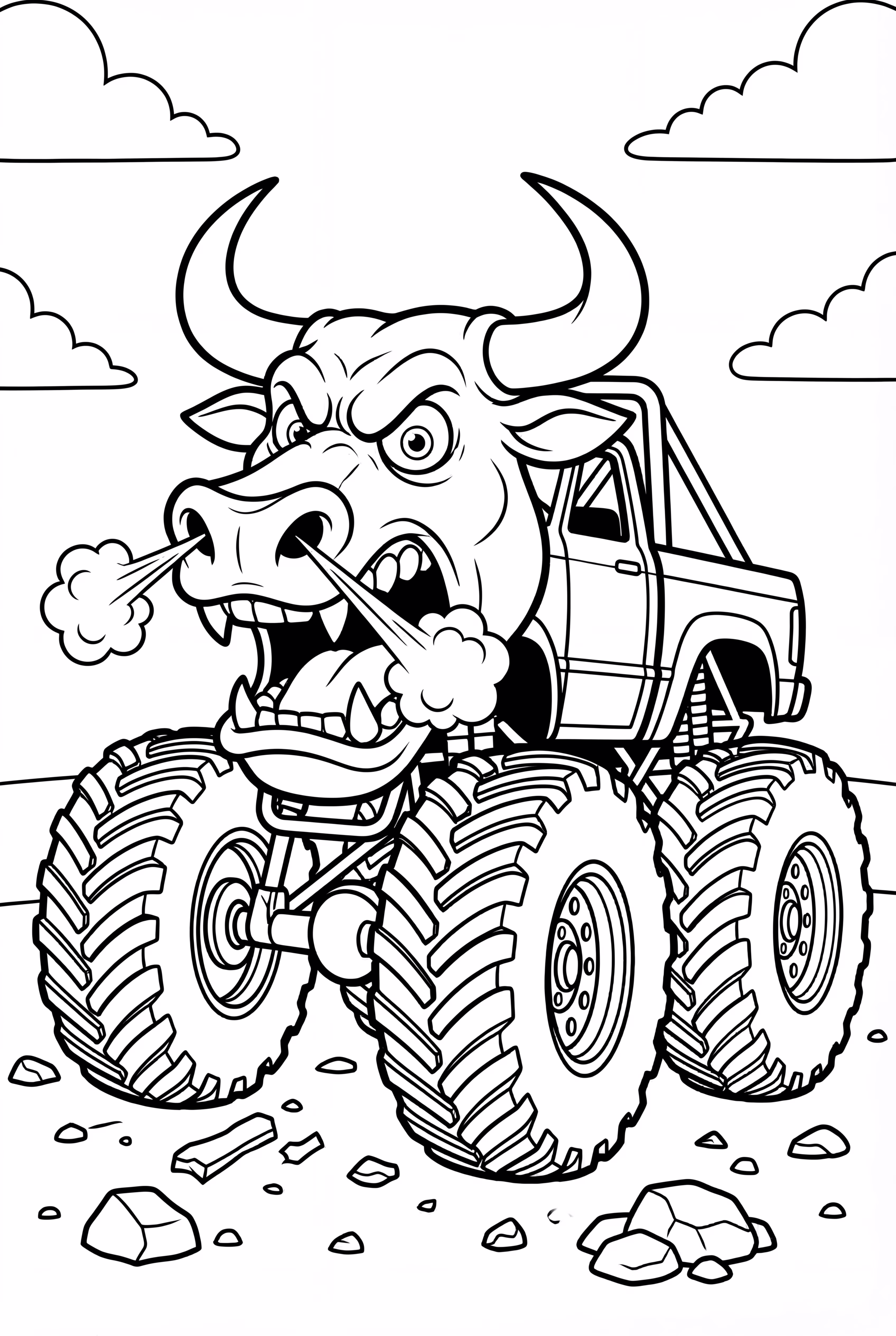 El Toro Loco Monster Jam Snorting Smoke