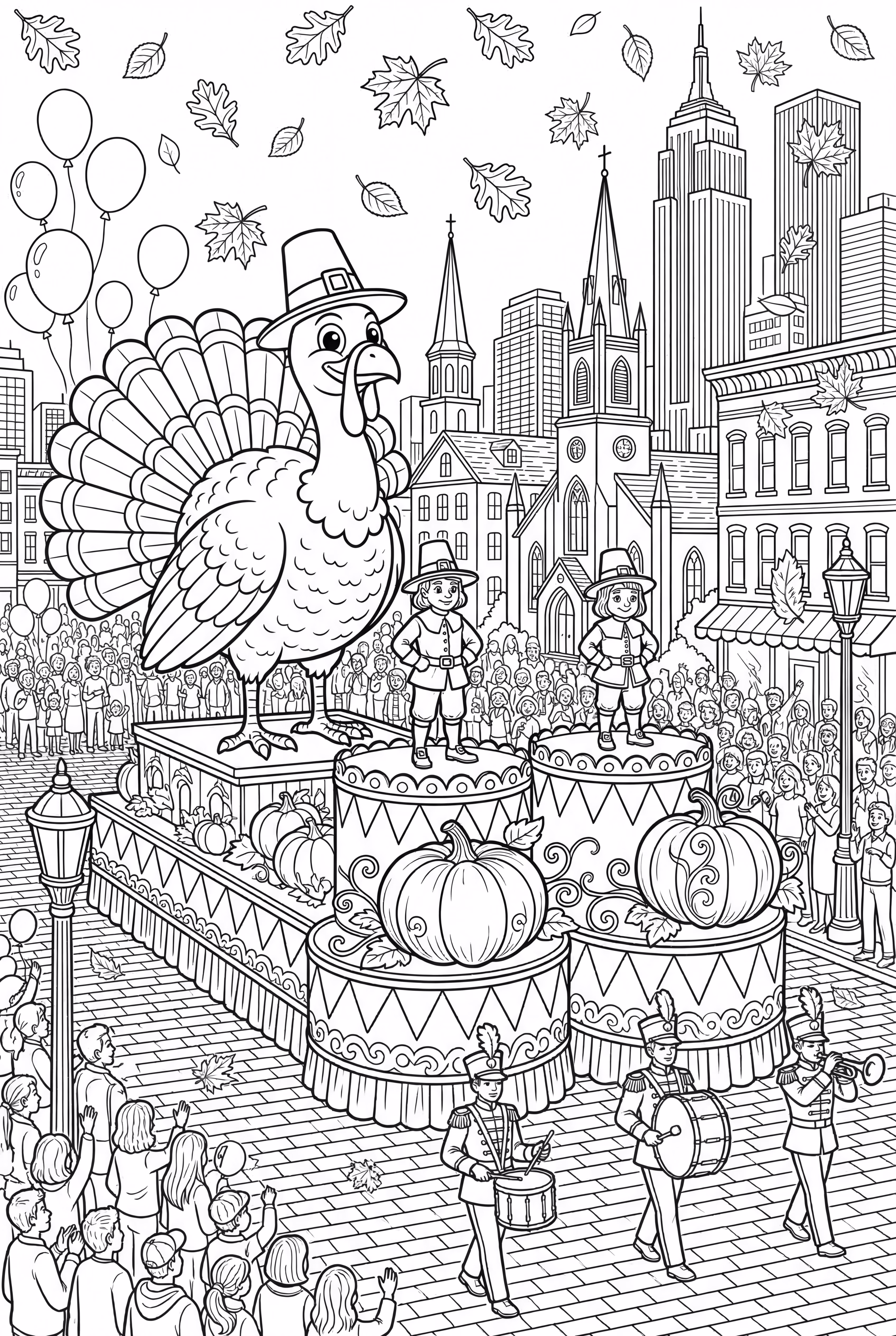 Défilé élaboré du jour de Thanksgiving