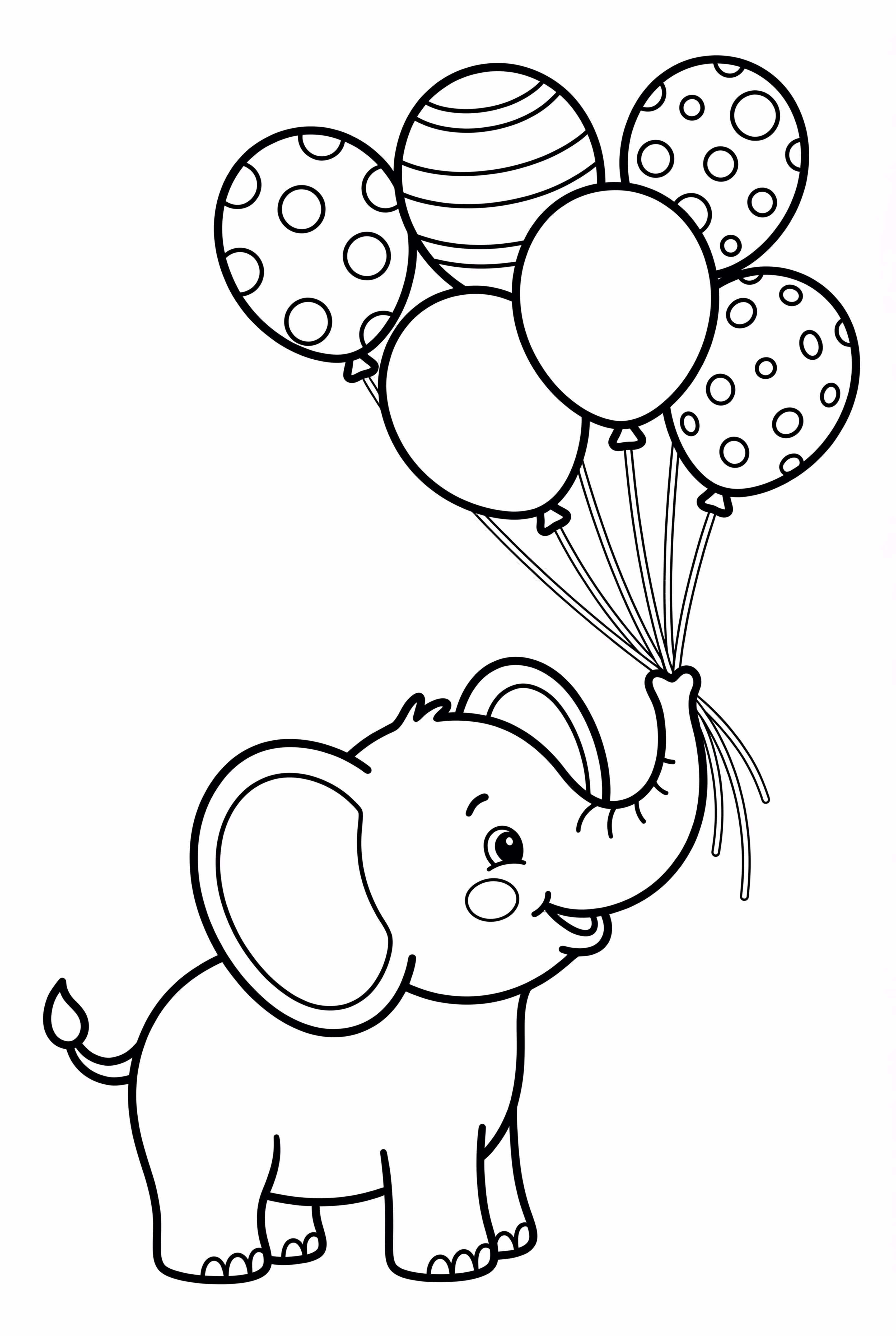 Elephant with Balloons