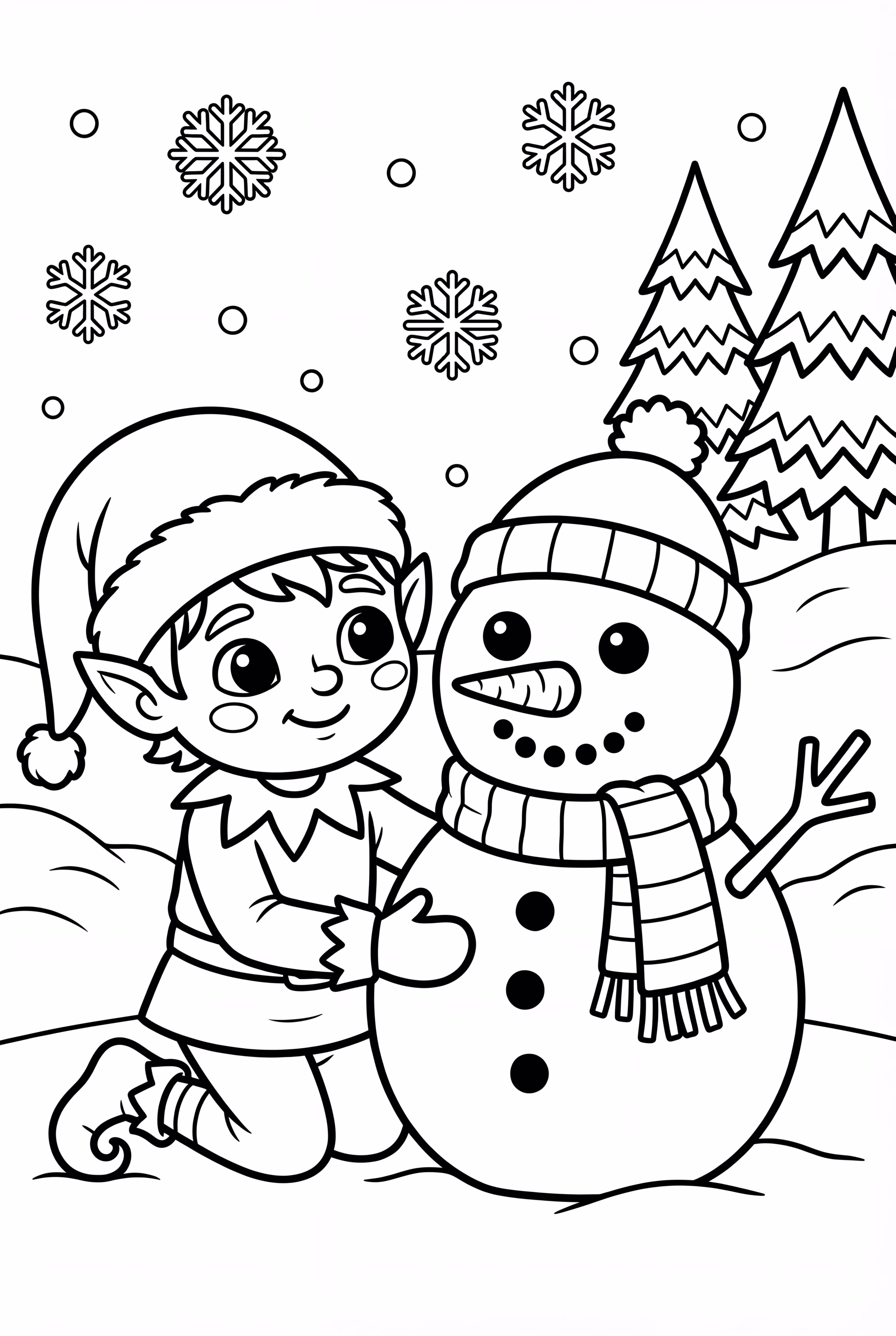 Elf On The Shelf Building A Snowman