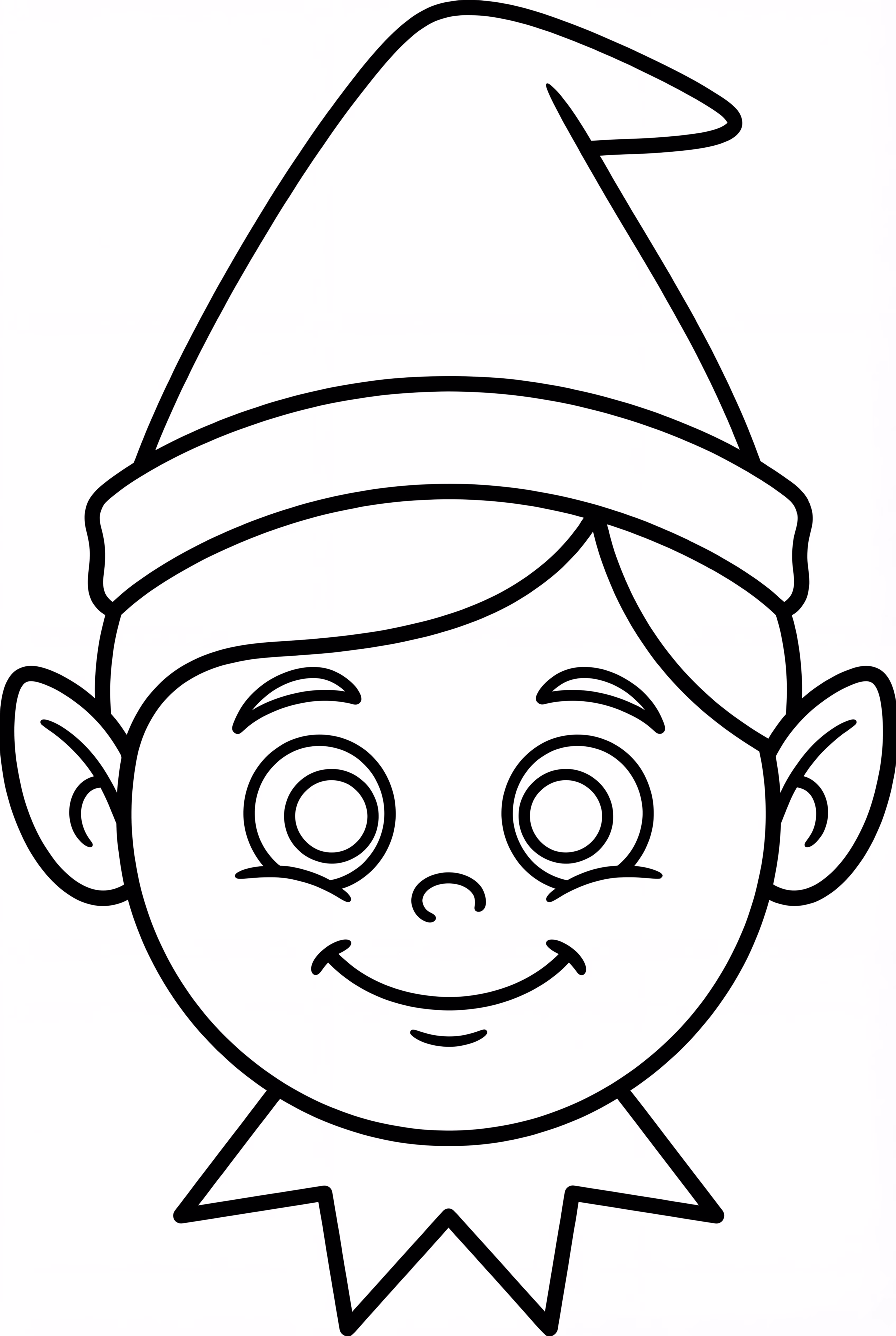 선반 요정 얼굴 초상화