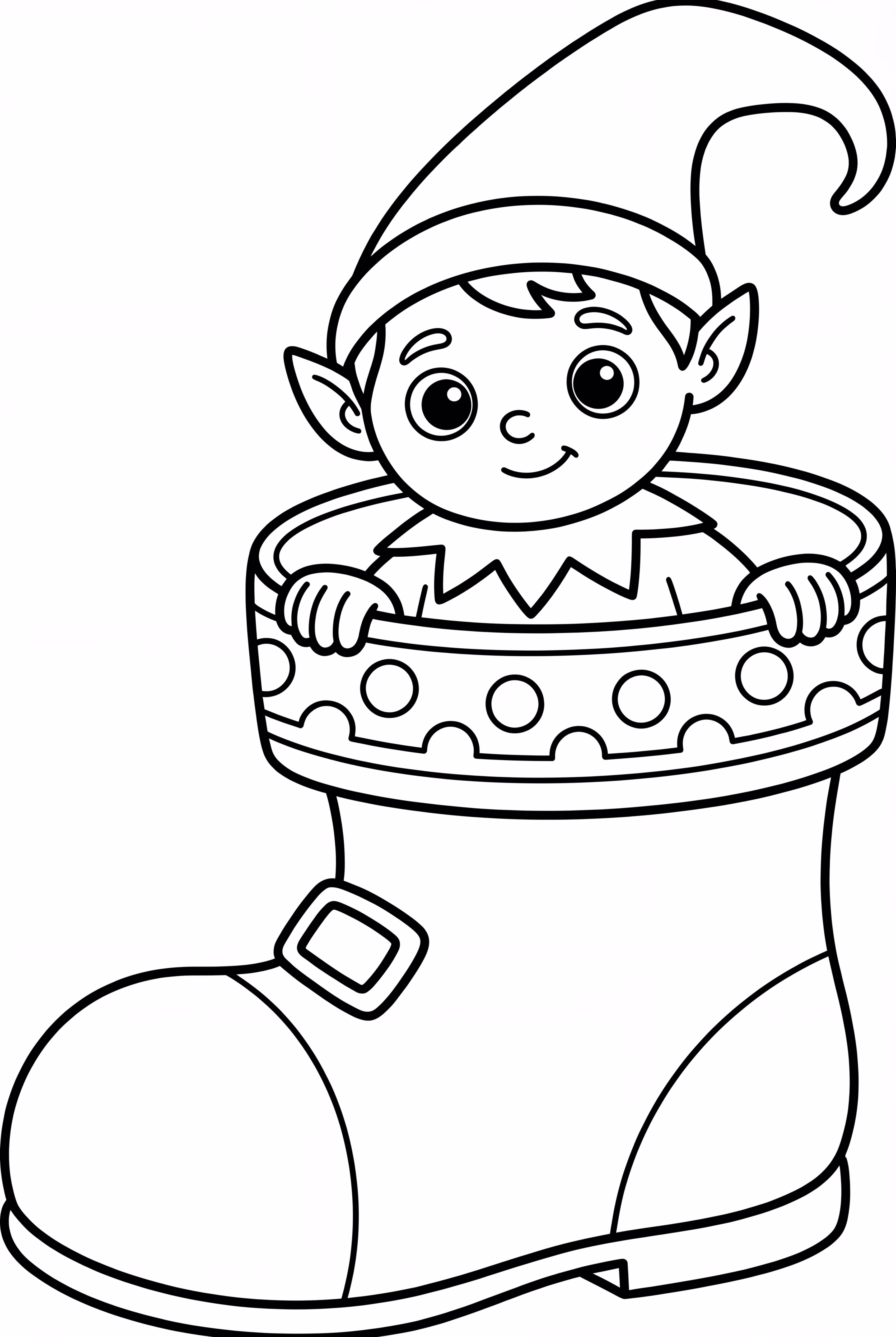 Elf On The Shelf Hiding In A Boot