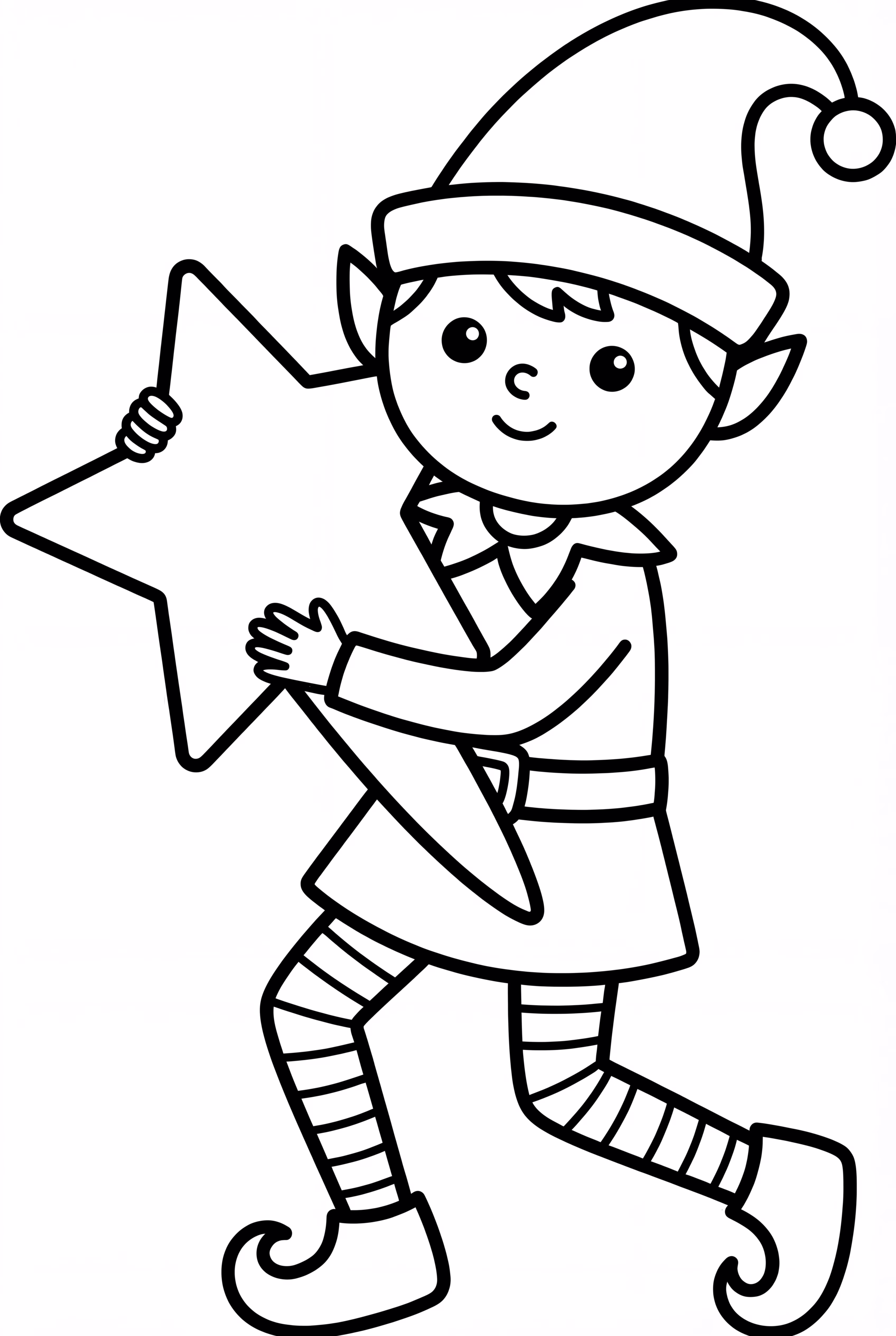 Elf On The Shelf Holding A Big Star