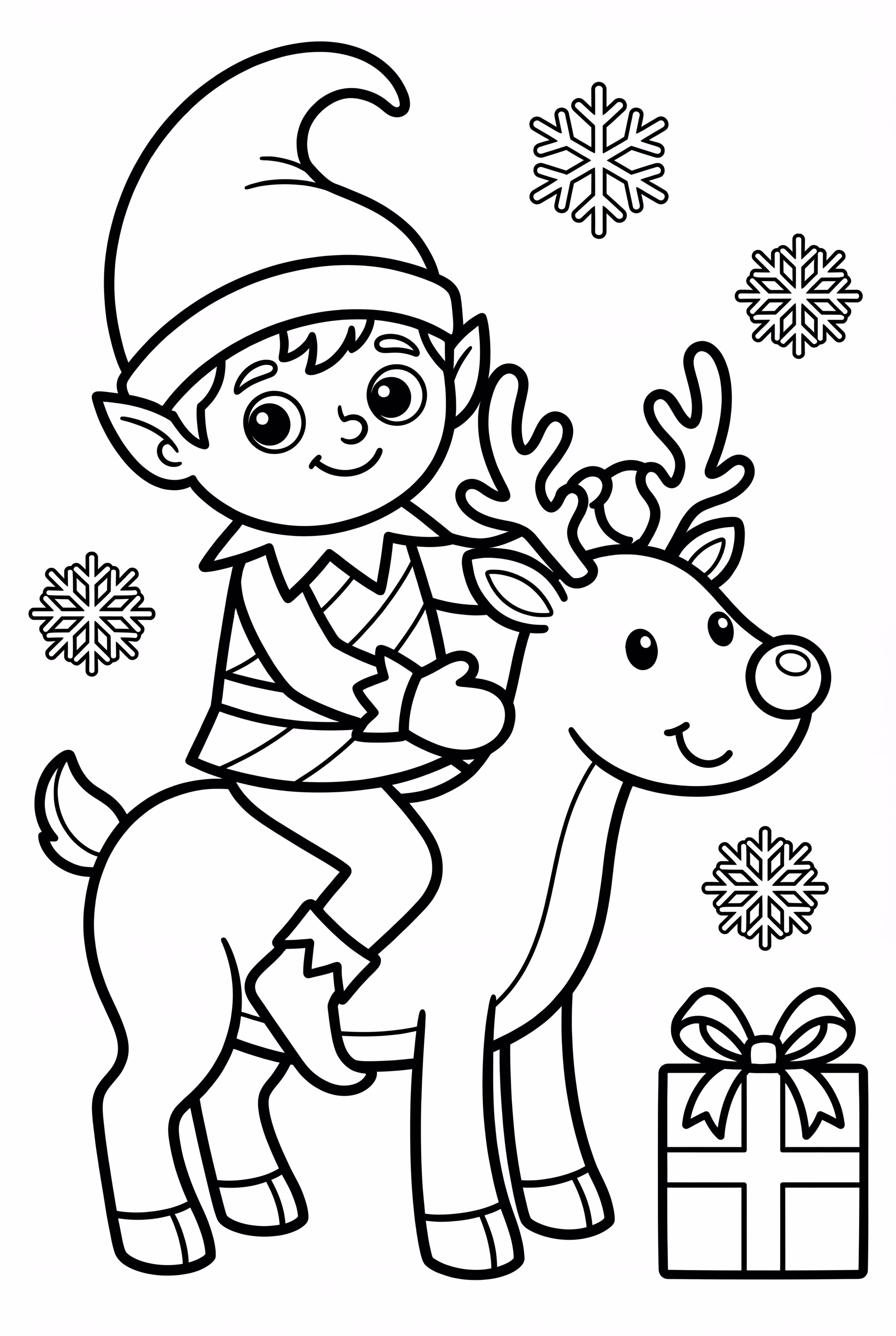 Elf On The Shelf Riding A Toy Reindeer
