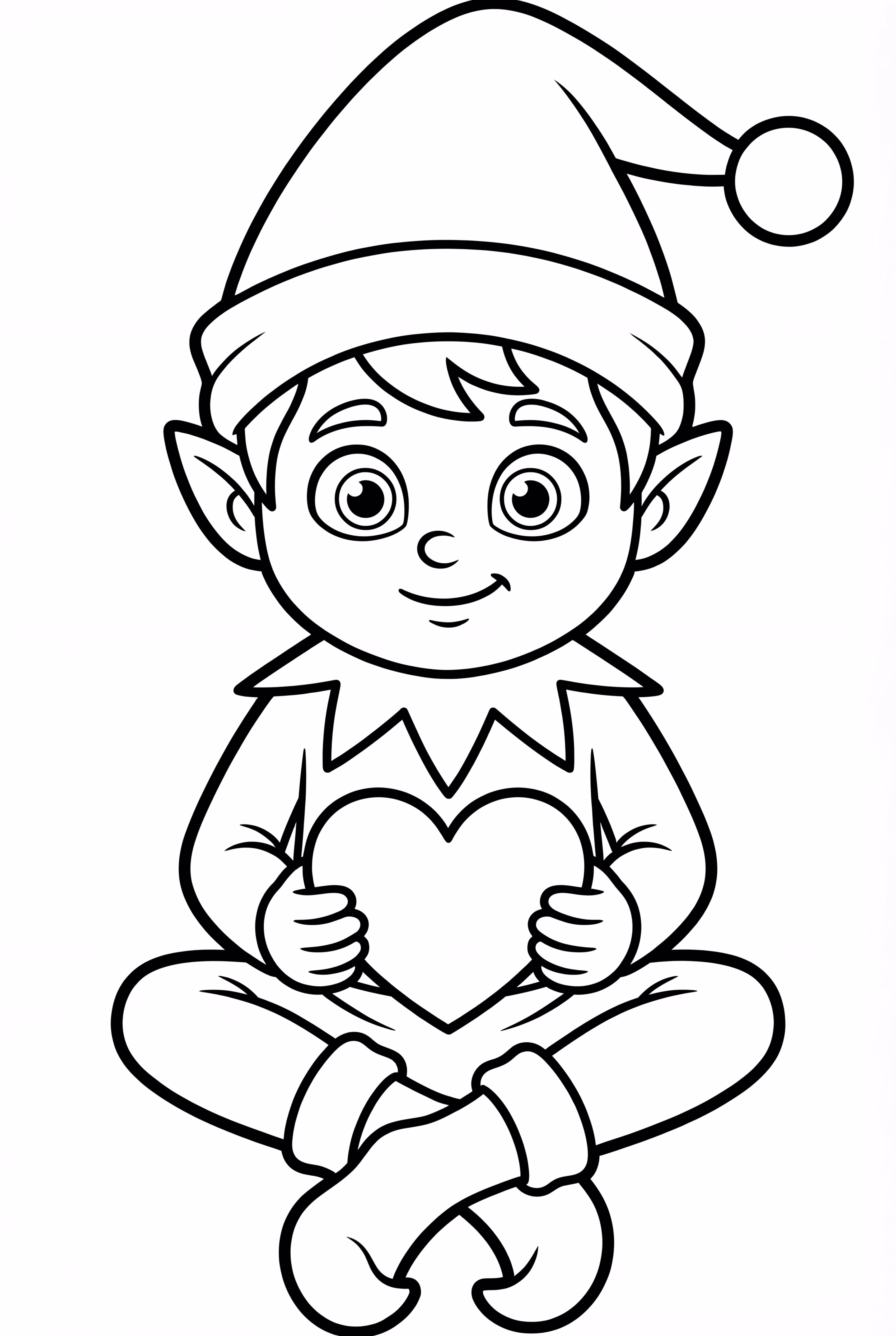 Elf On The Shelf Wearing A Santa Hat