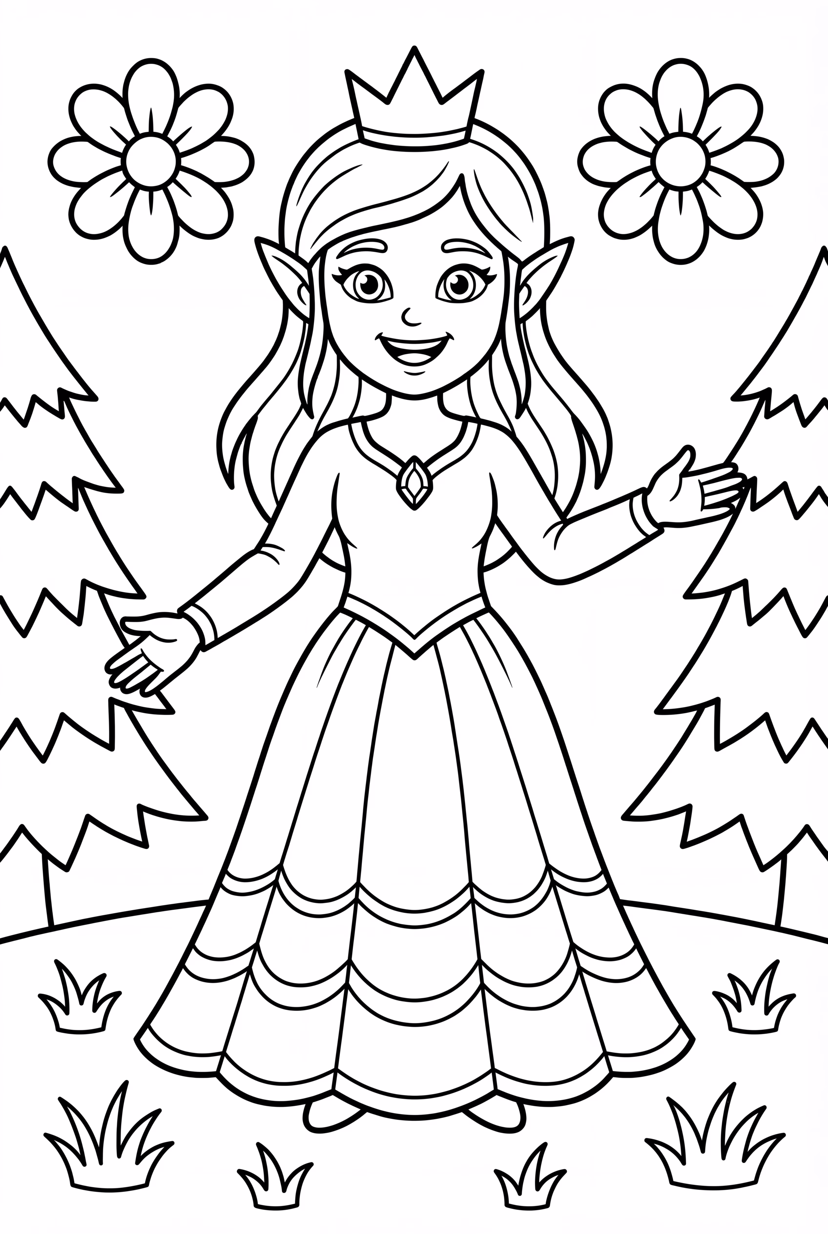 Elf Princess with a Simple Crown