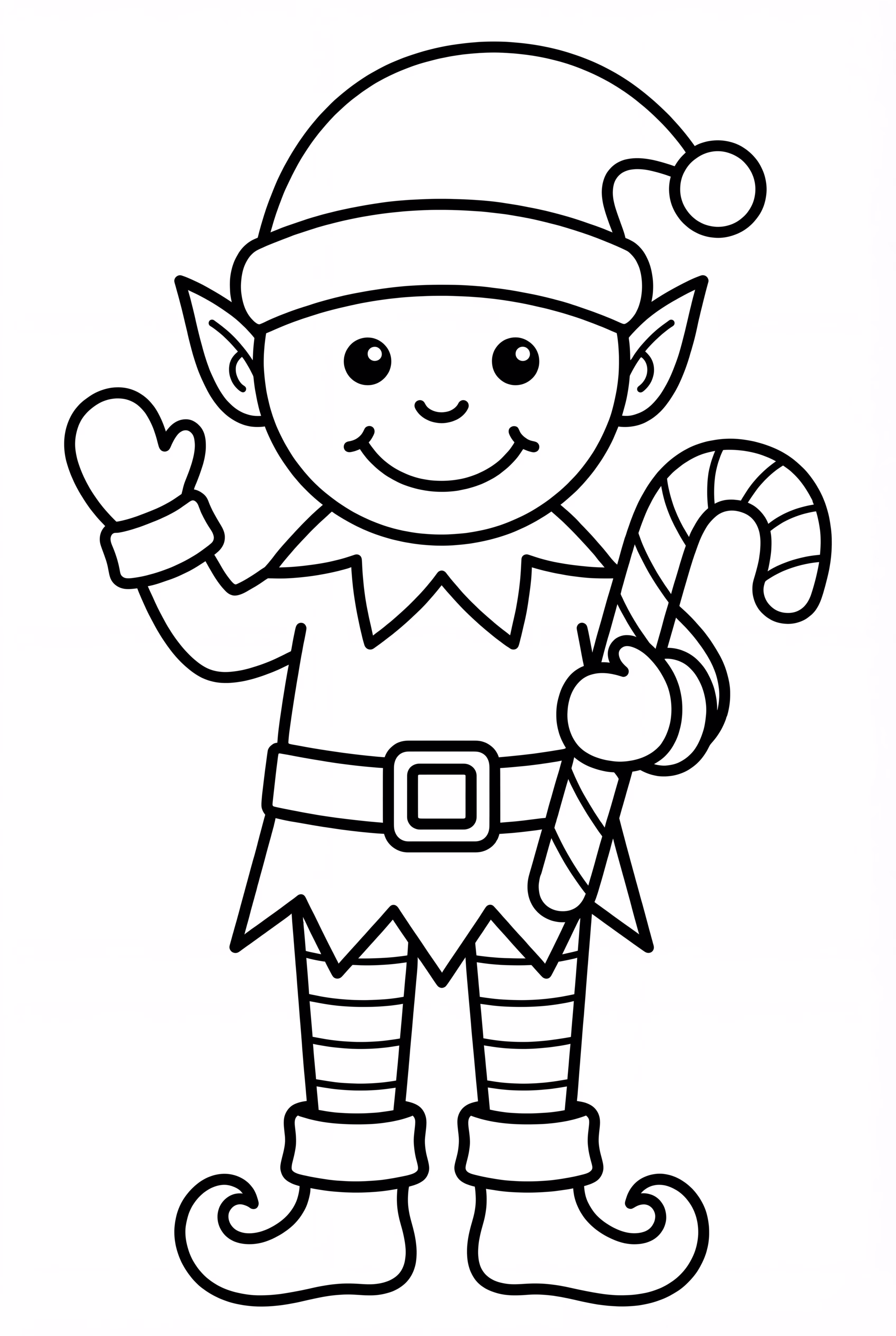 Elf with a Single Candy Cane