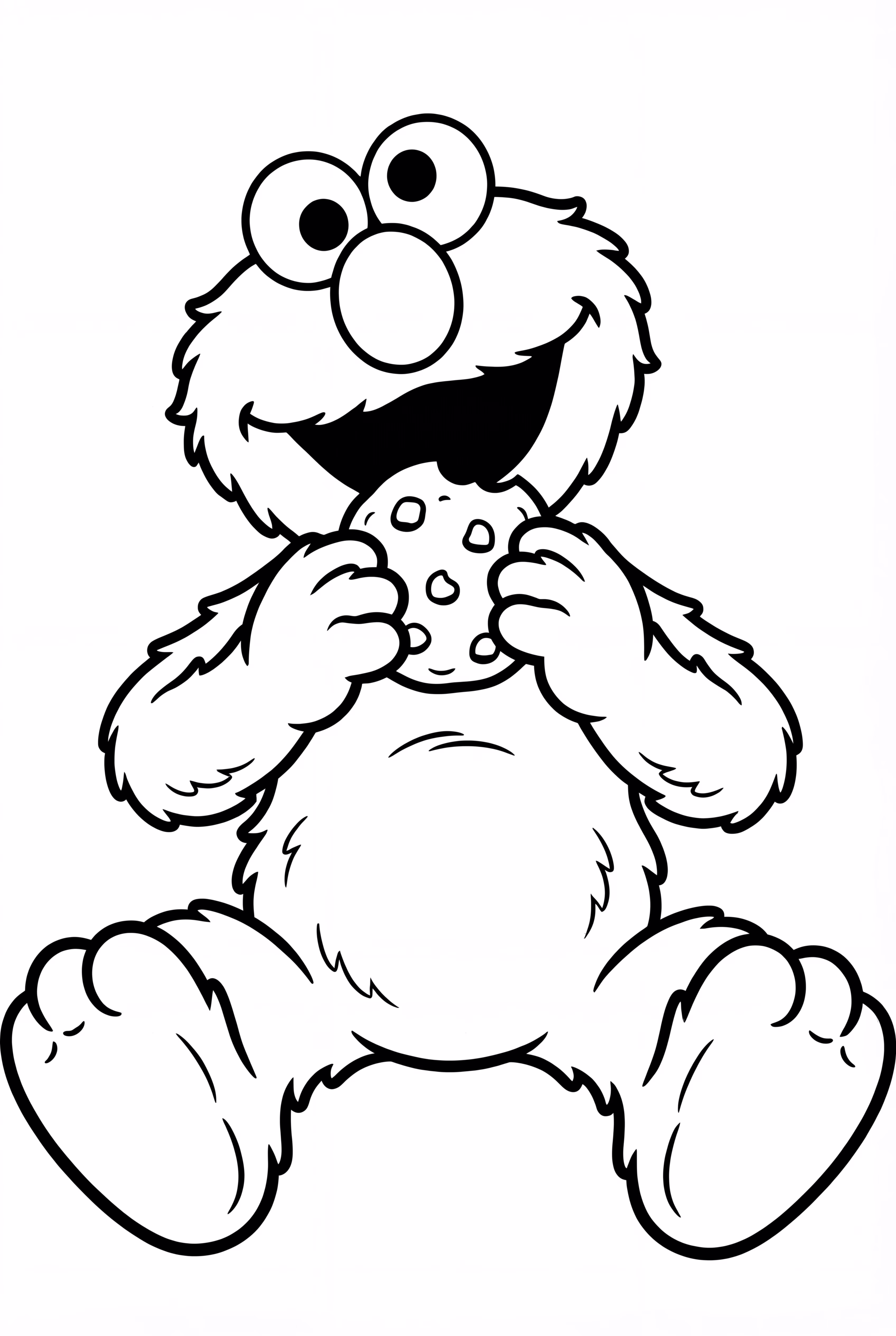 Elmo Eating A Cookie
