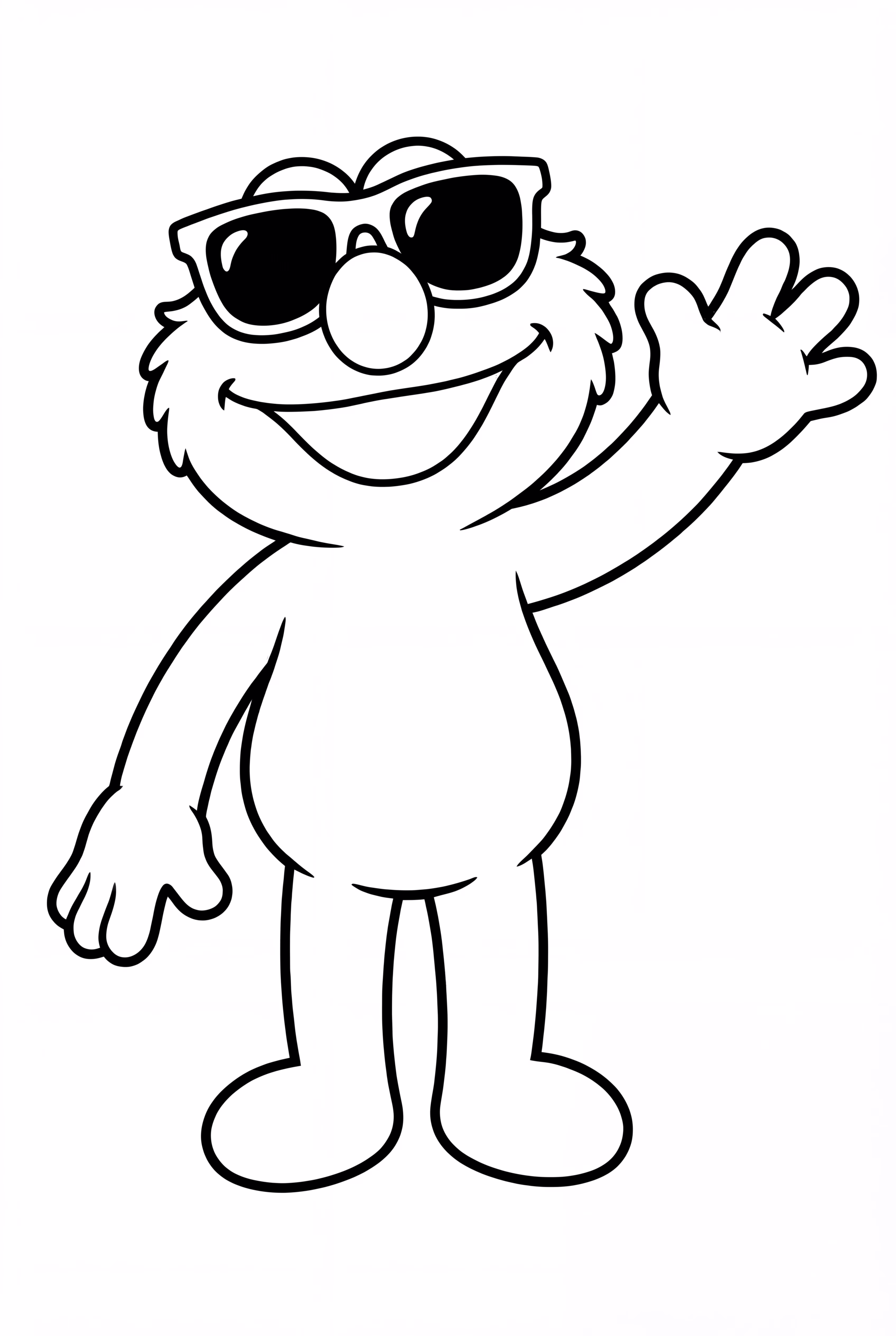 Elmo Wearing Sunglasses