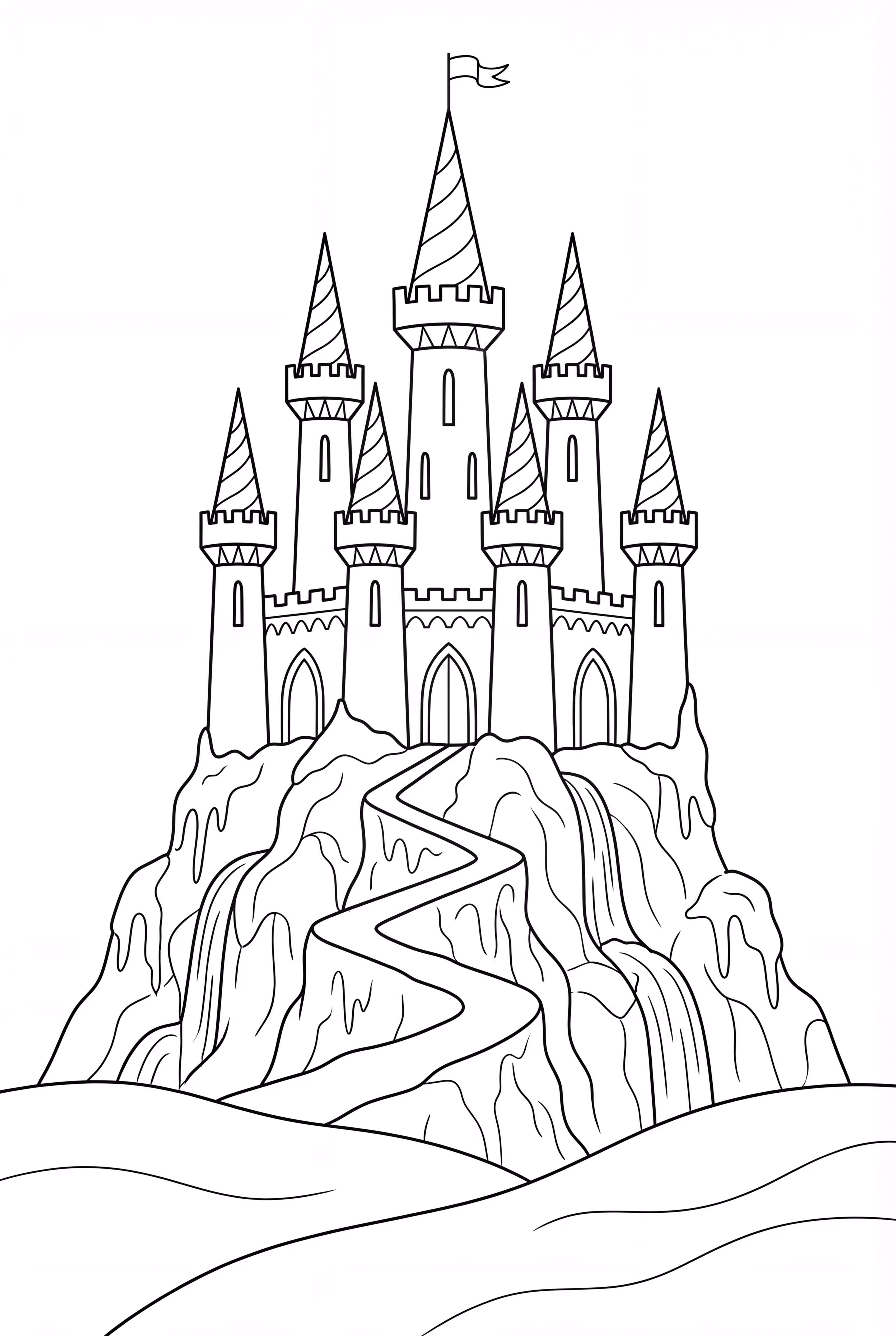 Elsa Castle Frozen Landscape