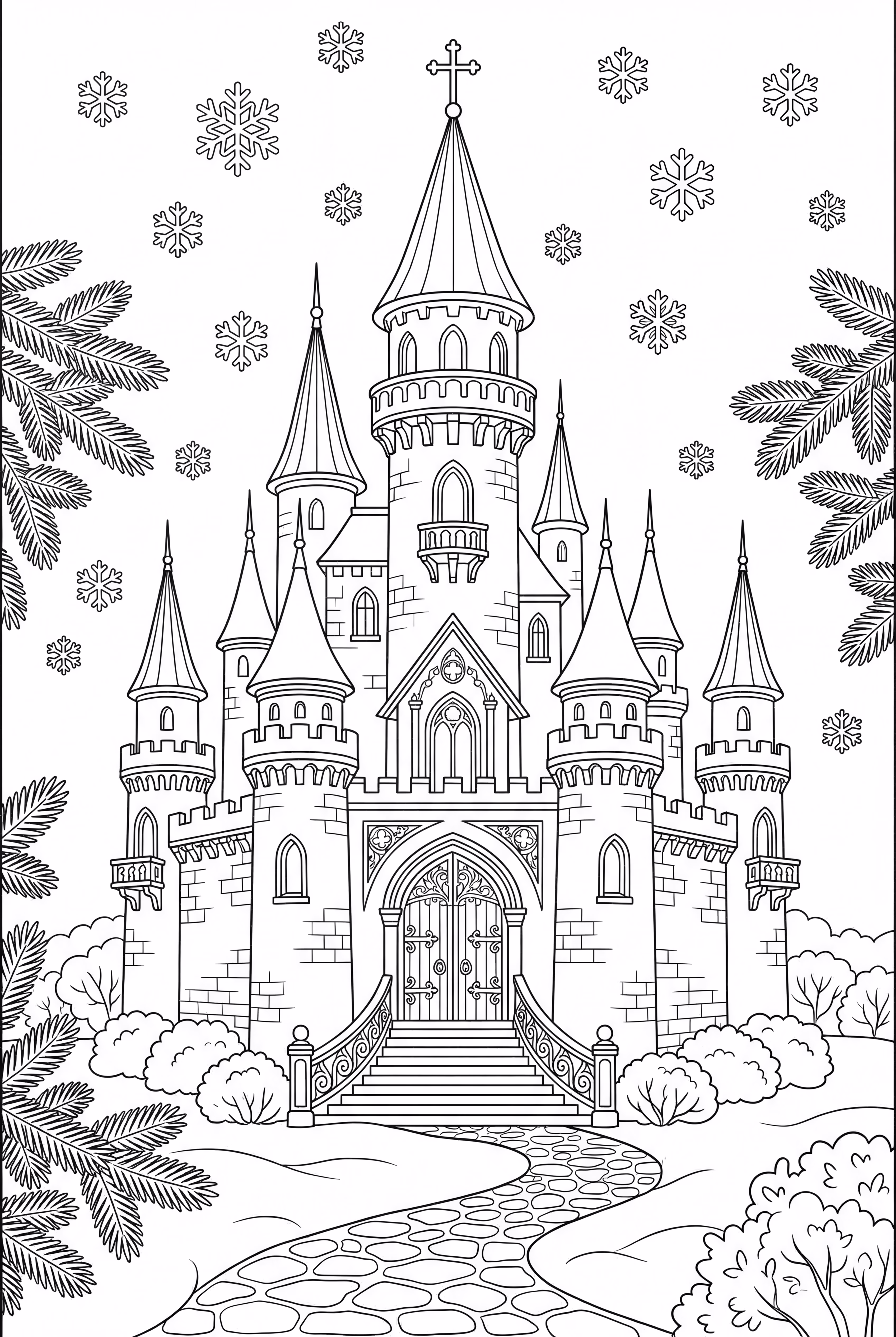 Château d'Elsa Flocons de Neige