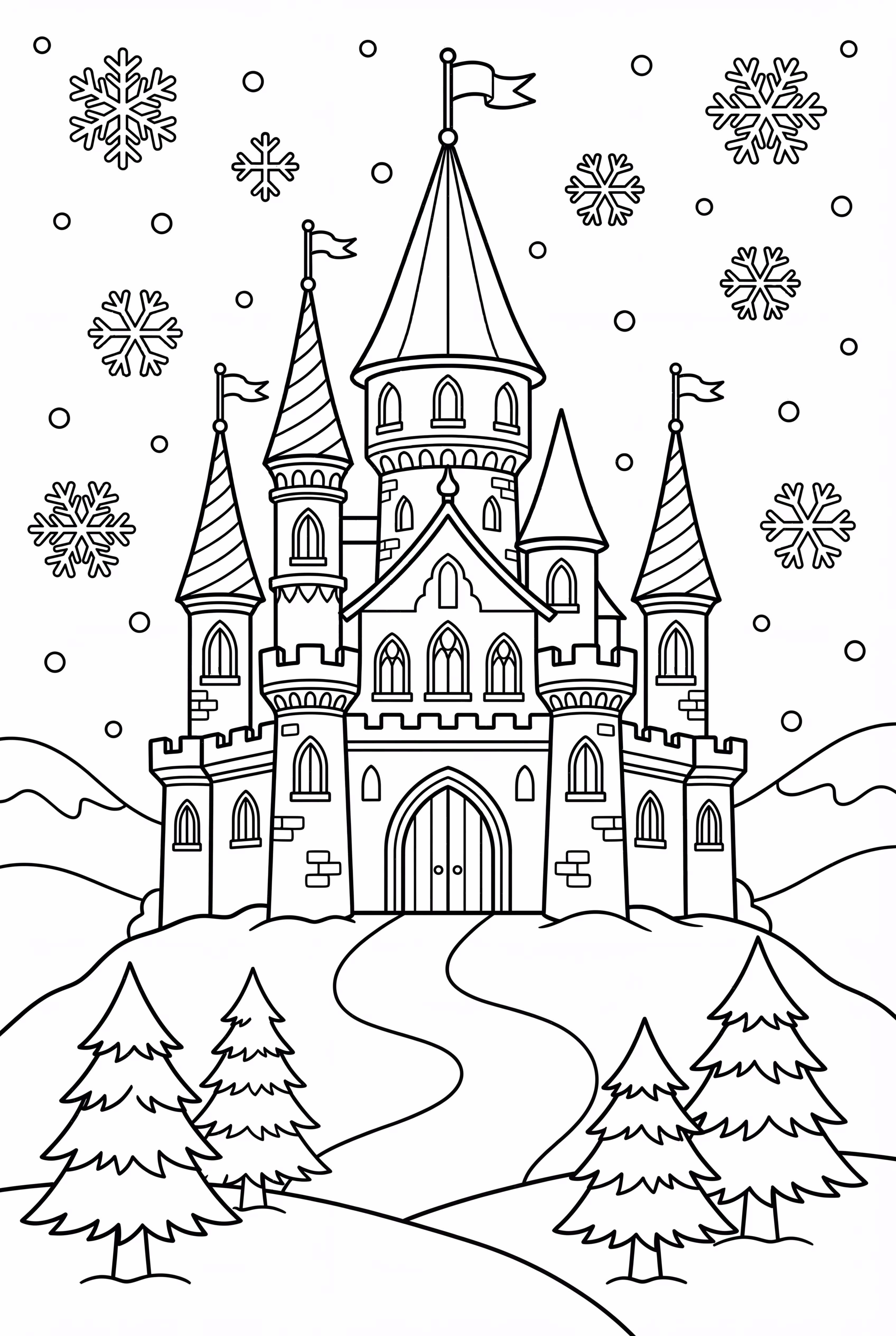 Elsa Castle Snowflakes