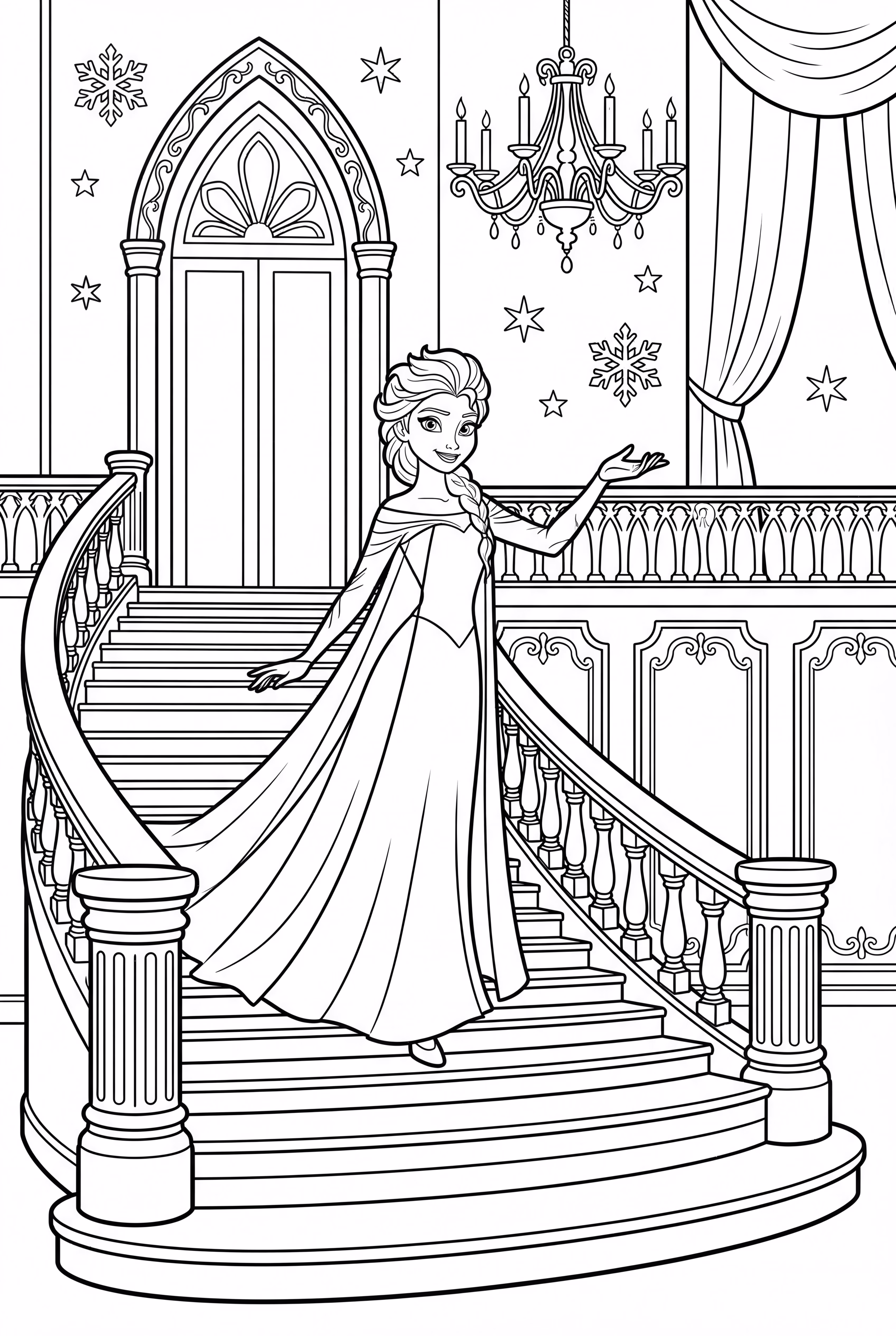 Elsa est dans le château