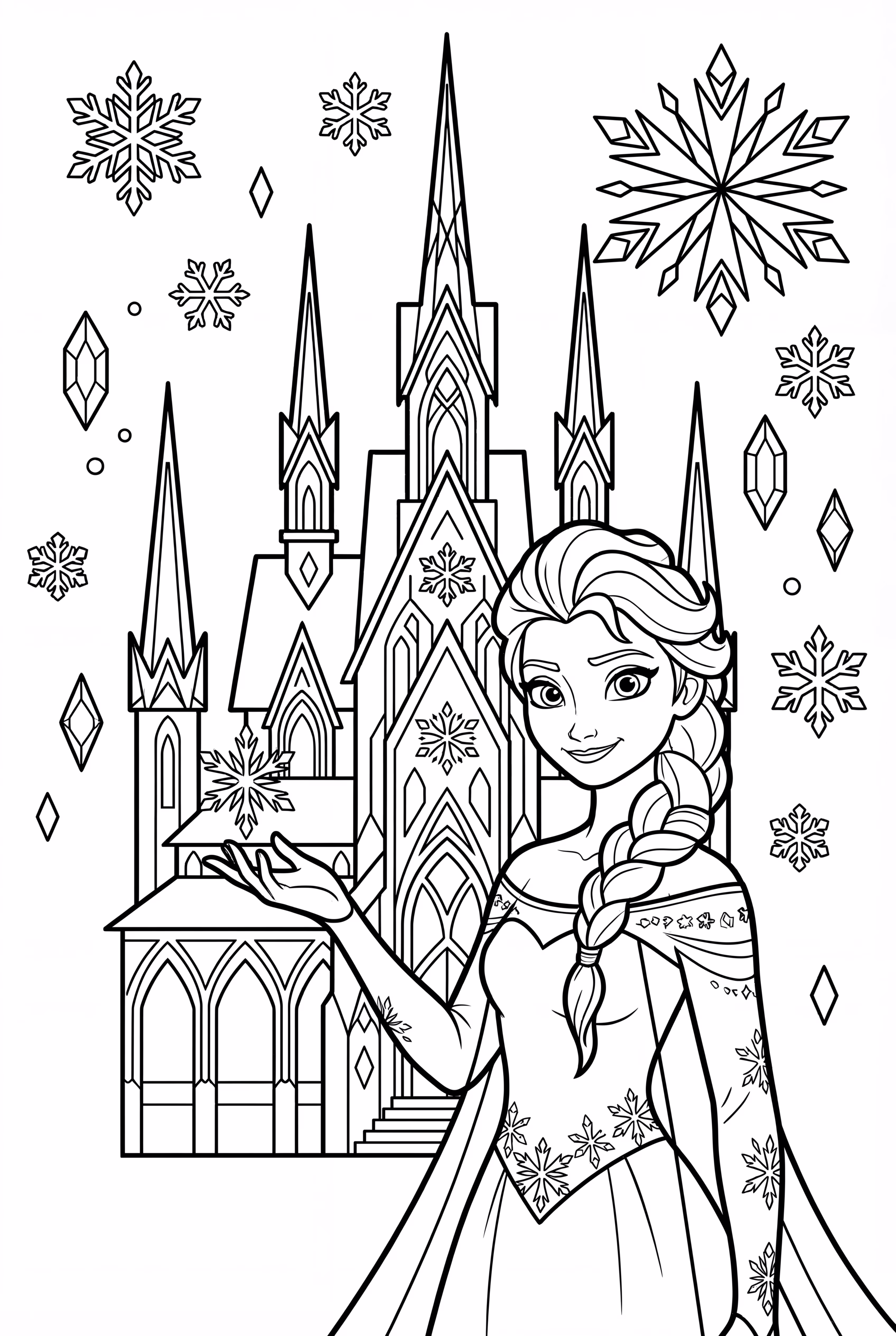 Elsa está usando magia