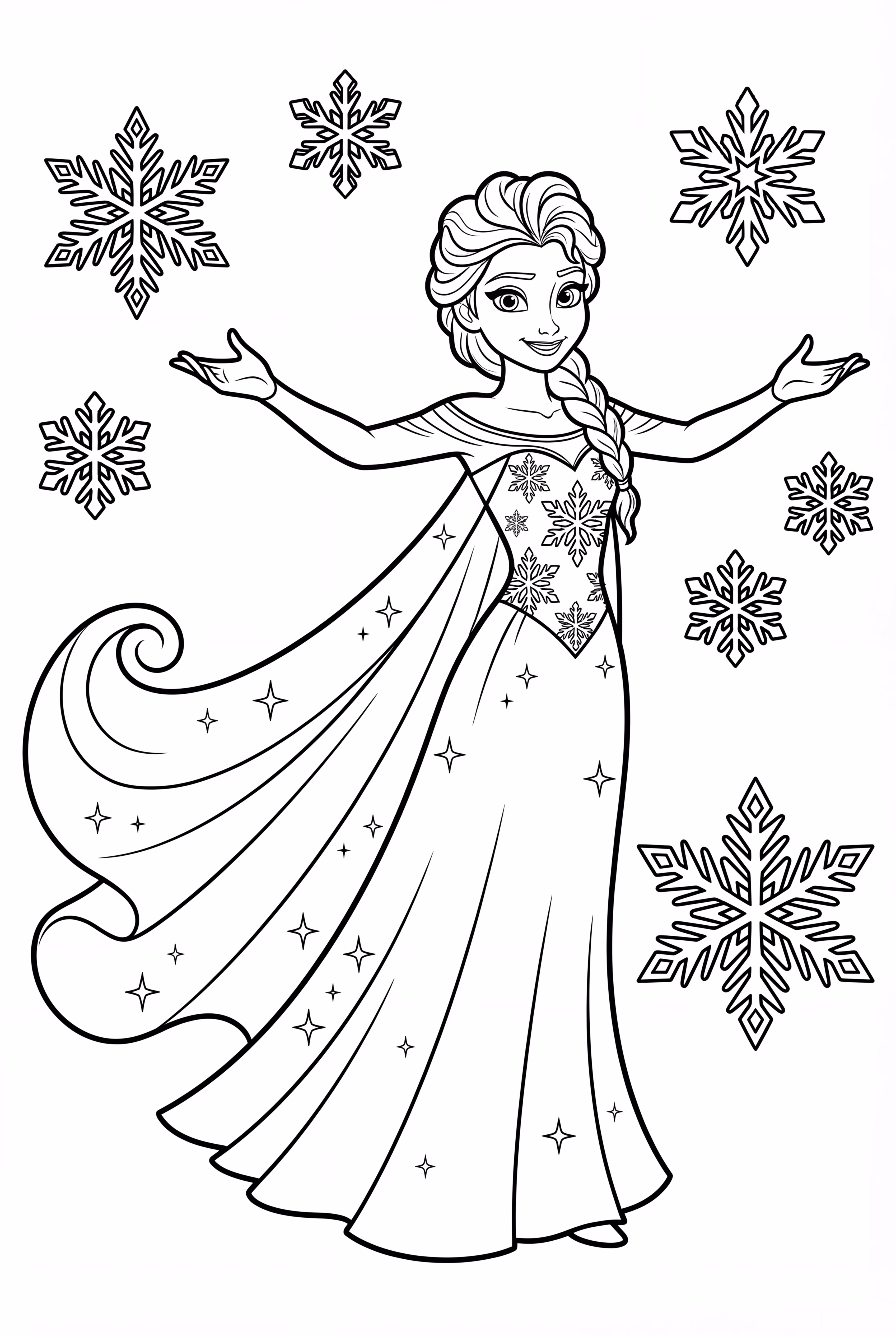 Elsa Transforming into Snow Spirit