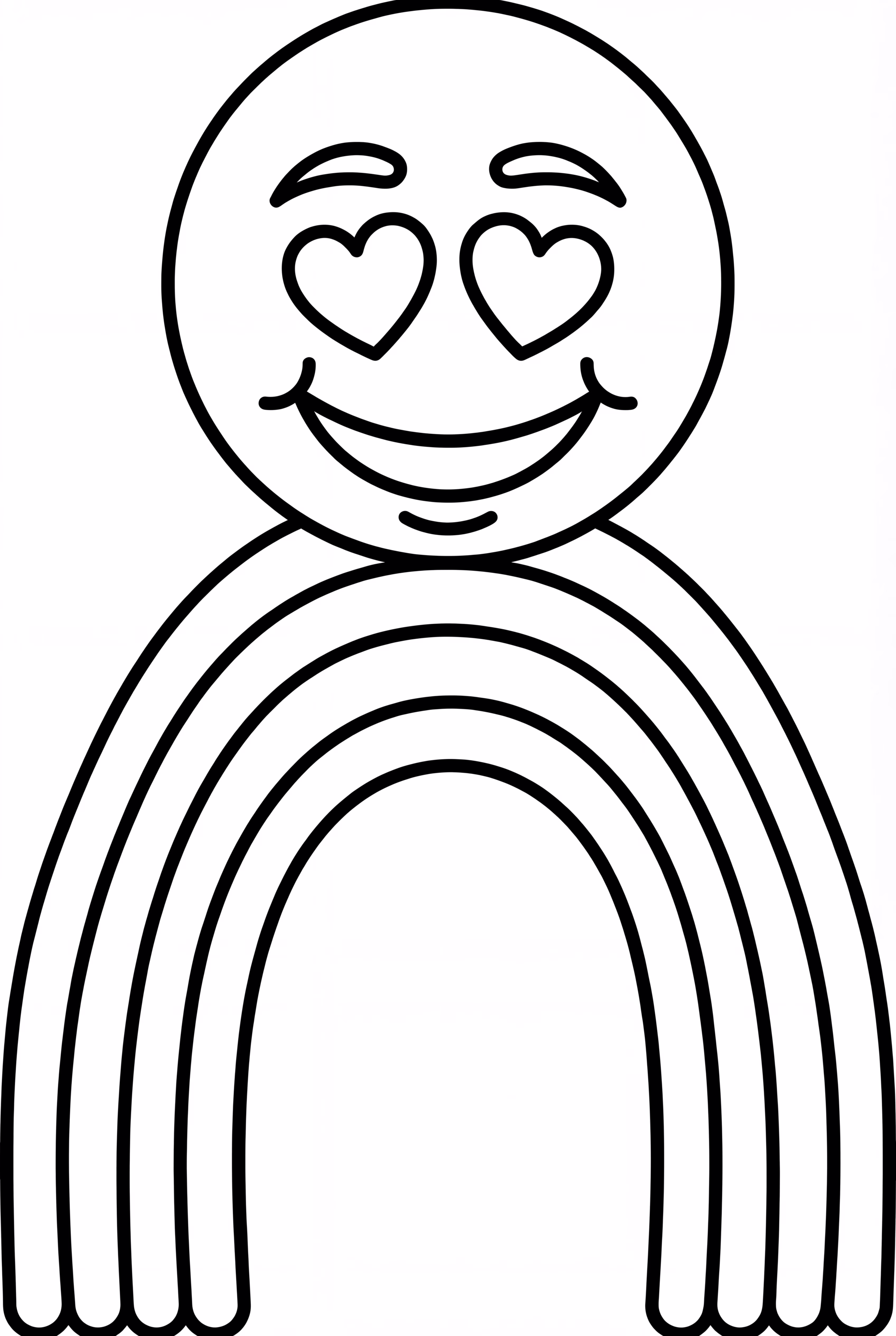 Emoji Sitting on Rainbow