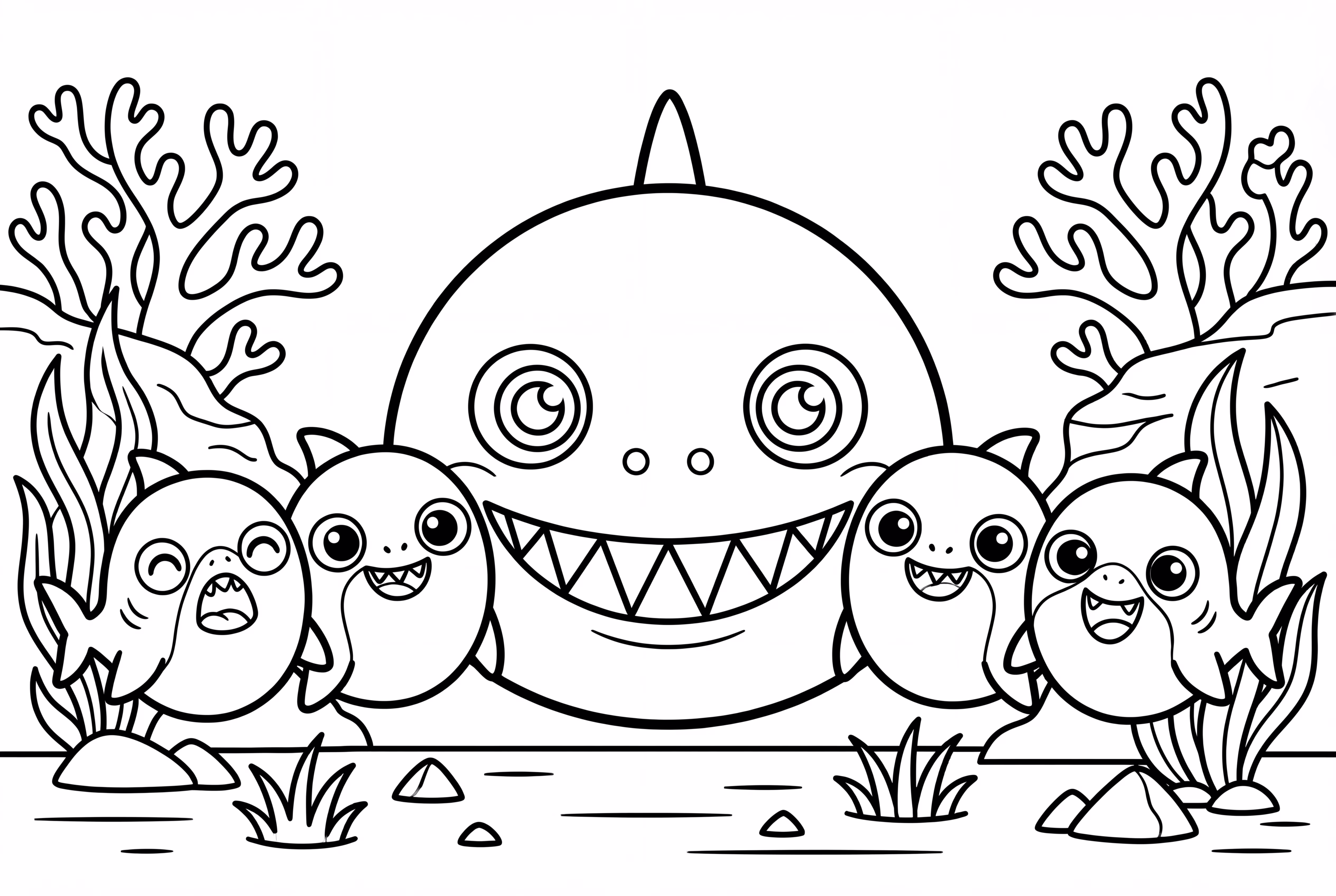 Enchanting Baby Shark Family