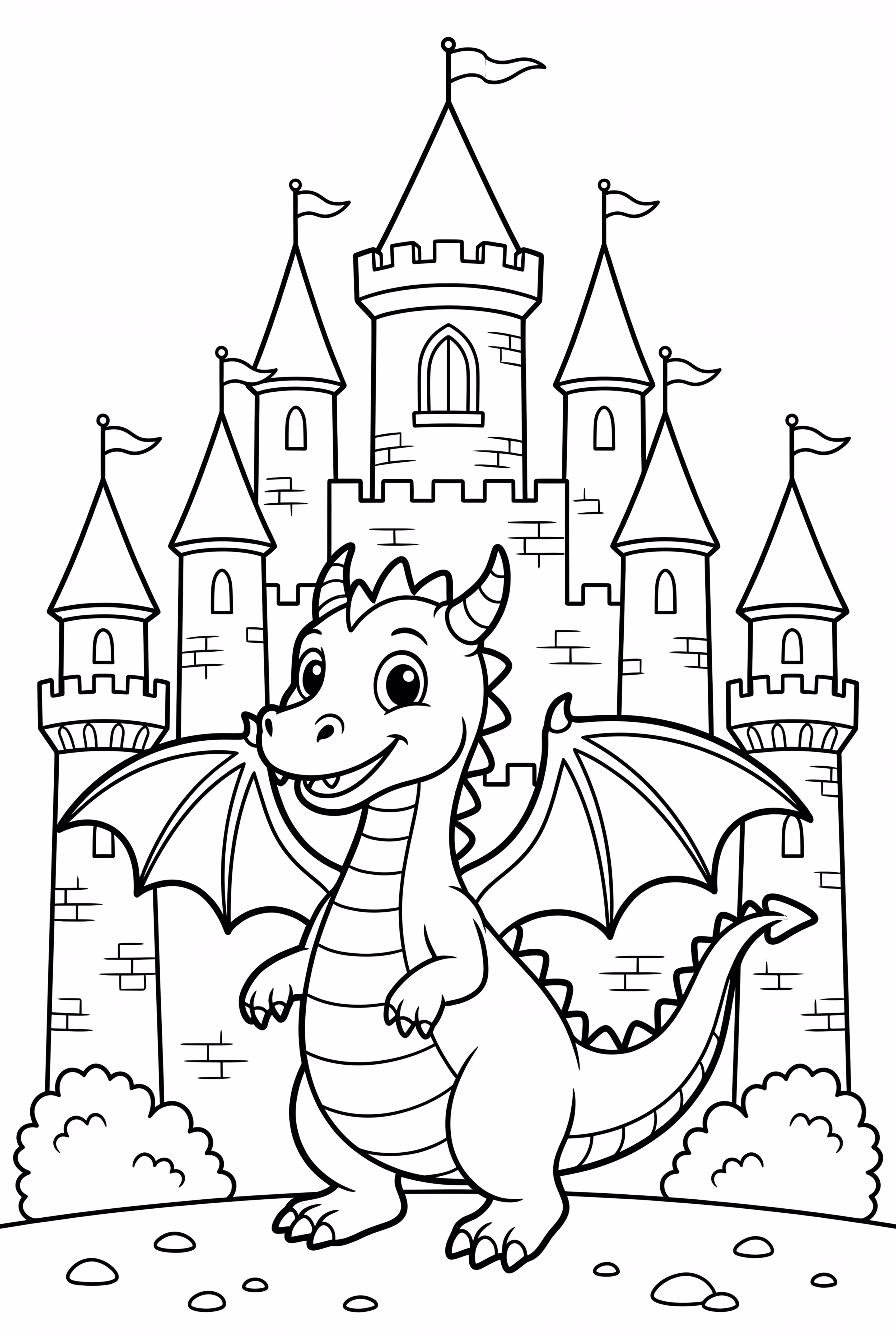 Fairytale Castle Dragon Guardian