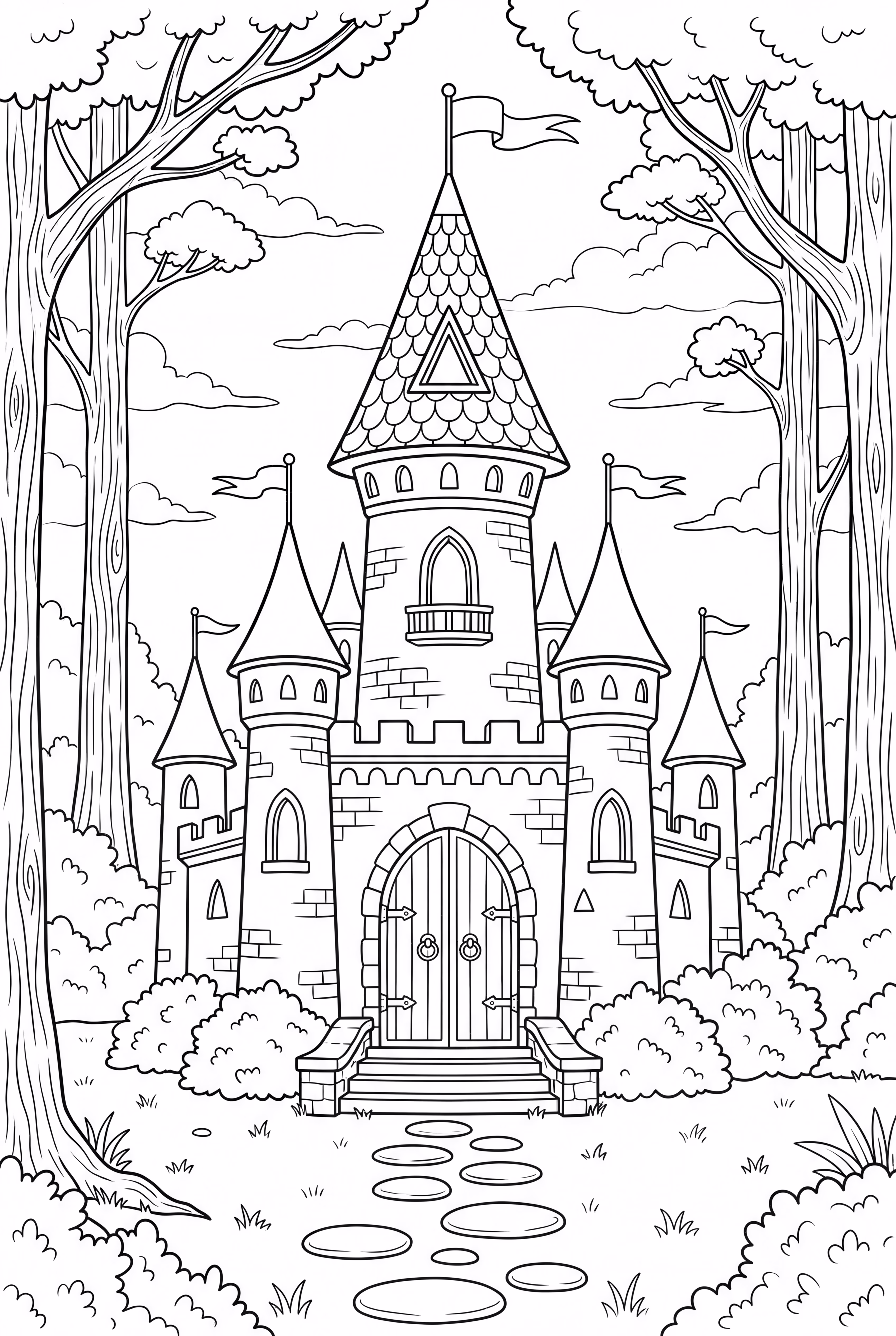 동화 성 마법 숲