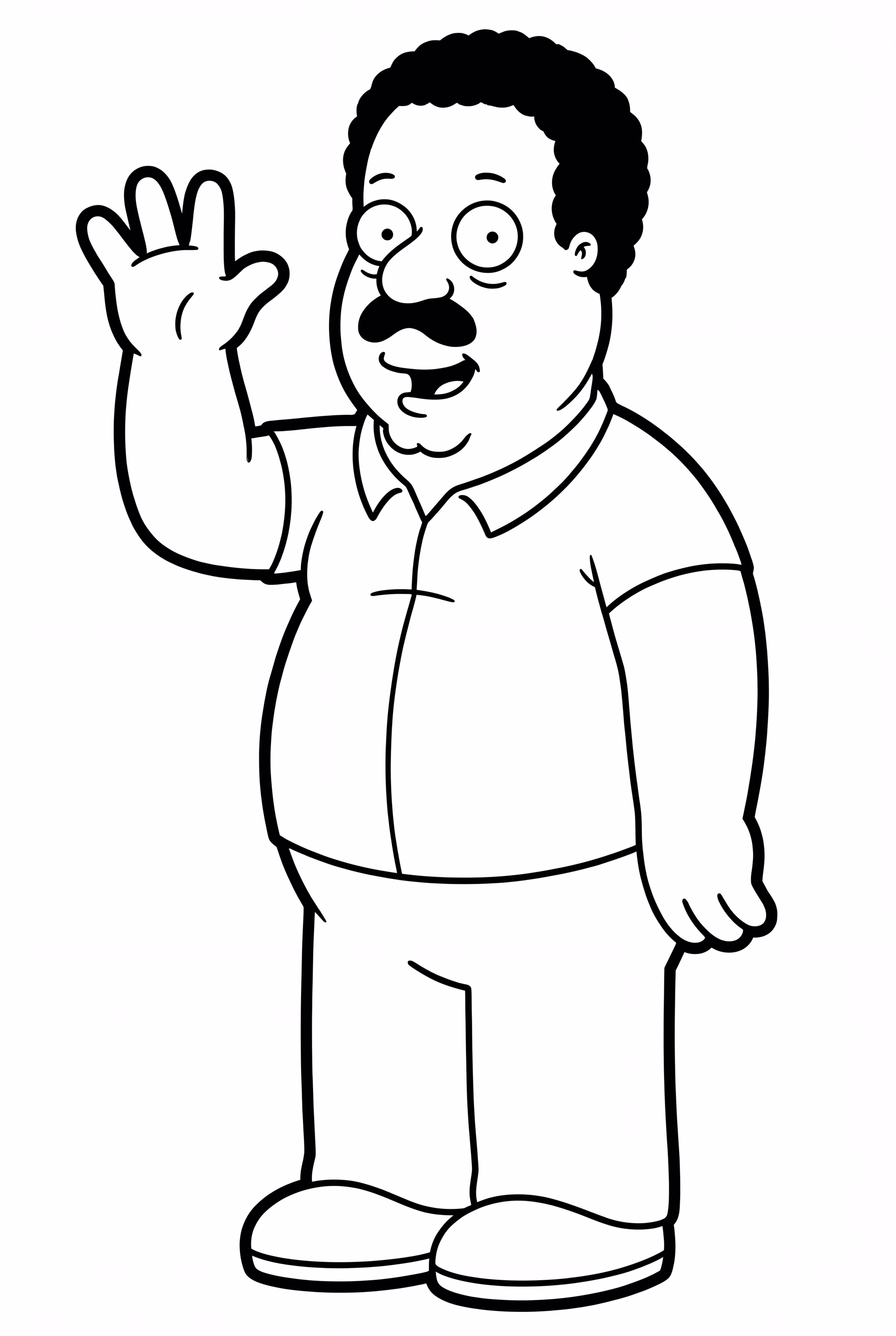 Family Guy Cleveland Brown qui fait signe