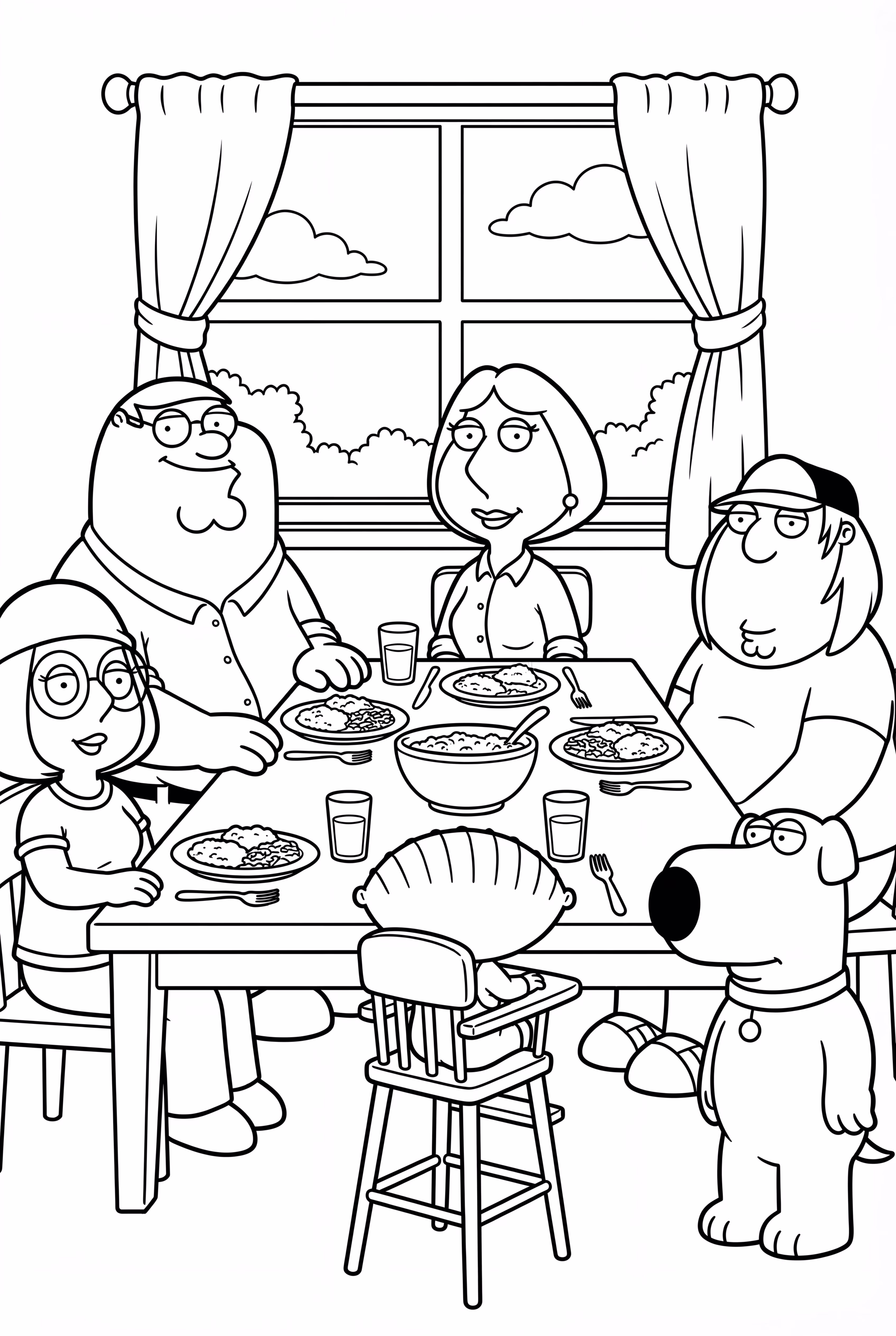 Family Guy Family Dinner Scene