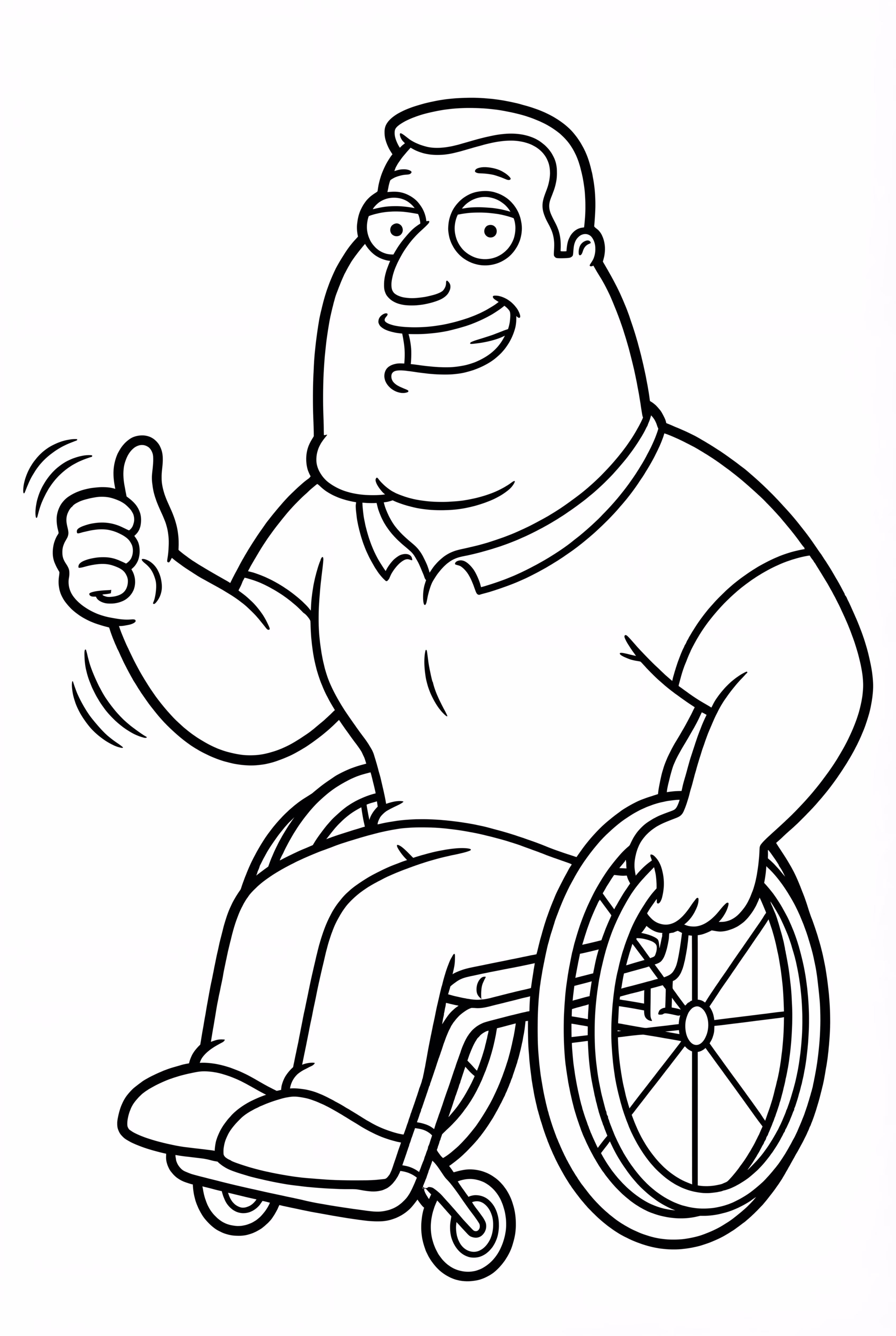 Family Guy Joe Swanson Gives a Thumbs Up