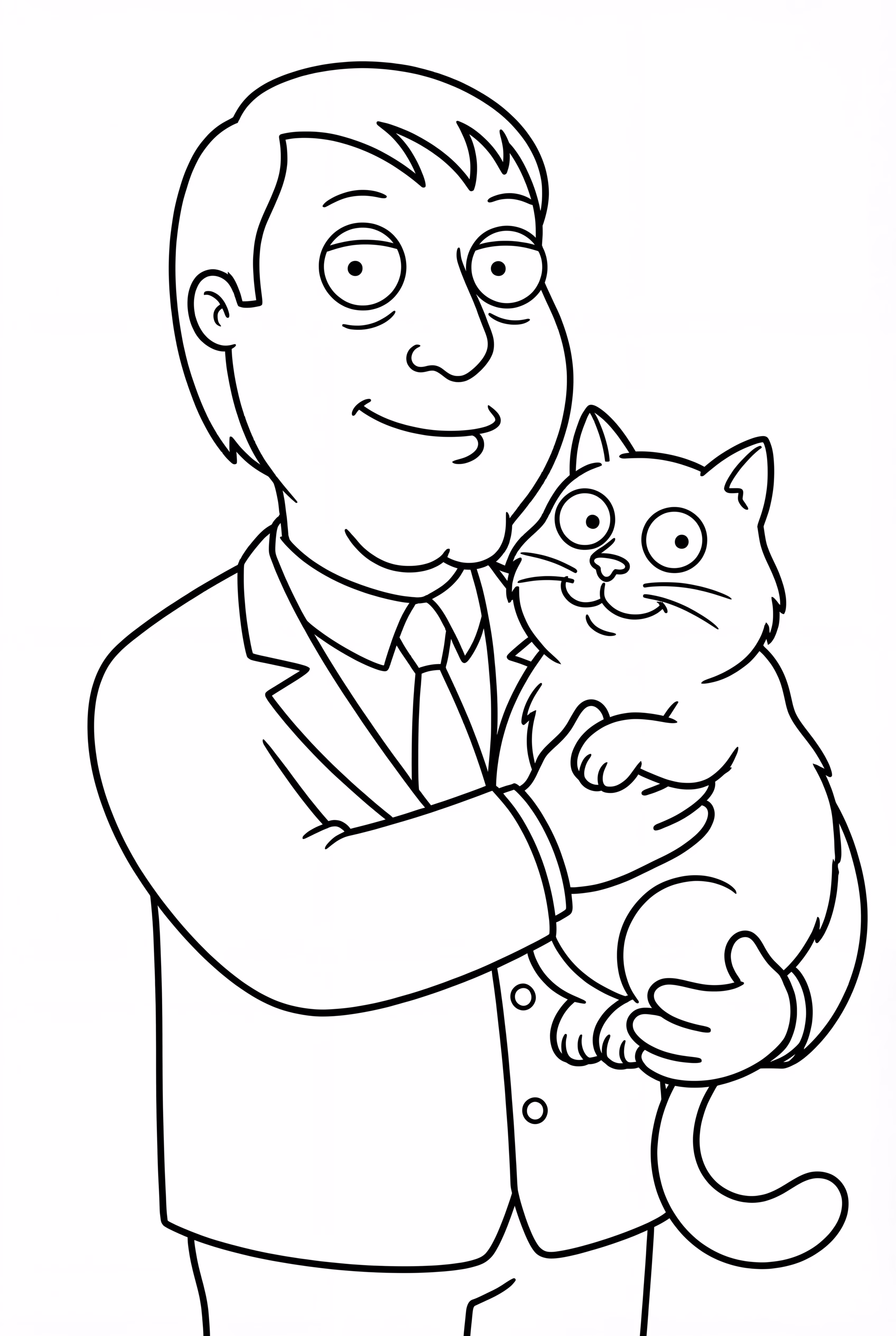Family Guy Bürgermeister Adam West mit einer Katze