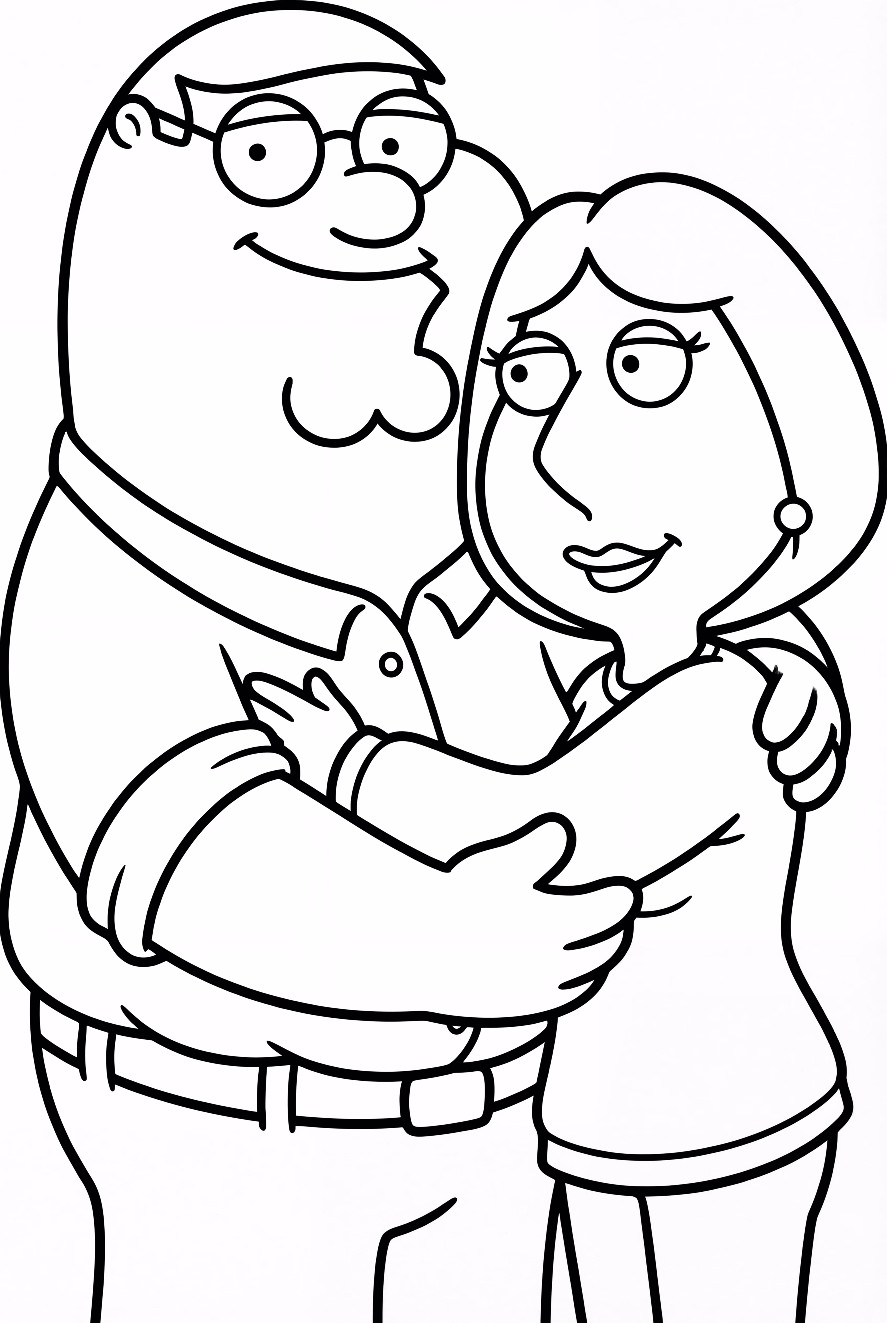 Family Guy Peter and Lois Hugging