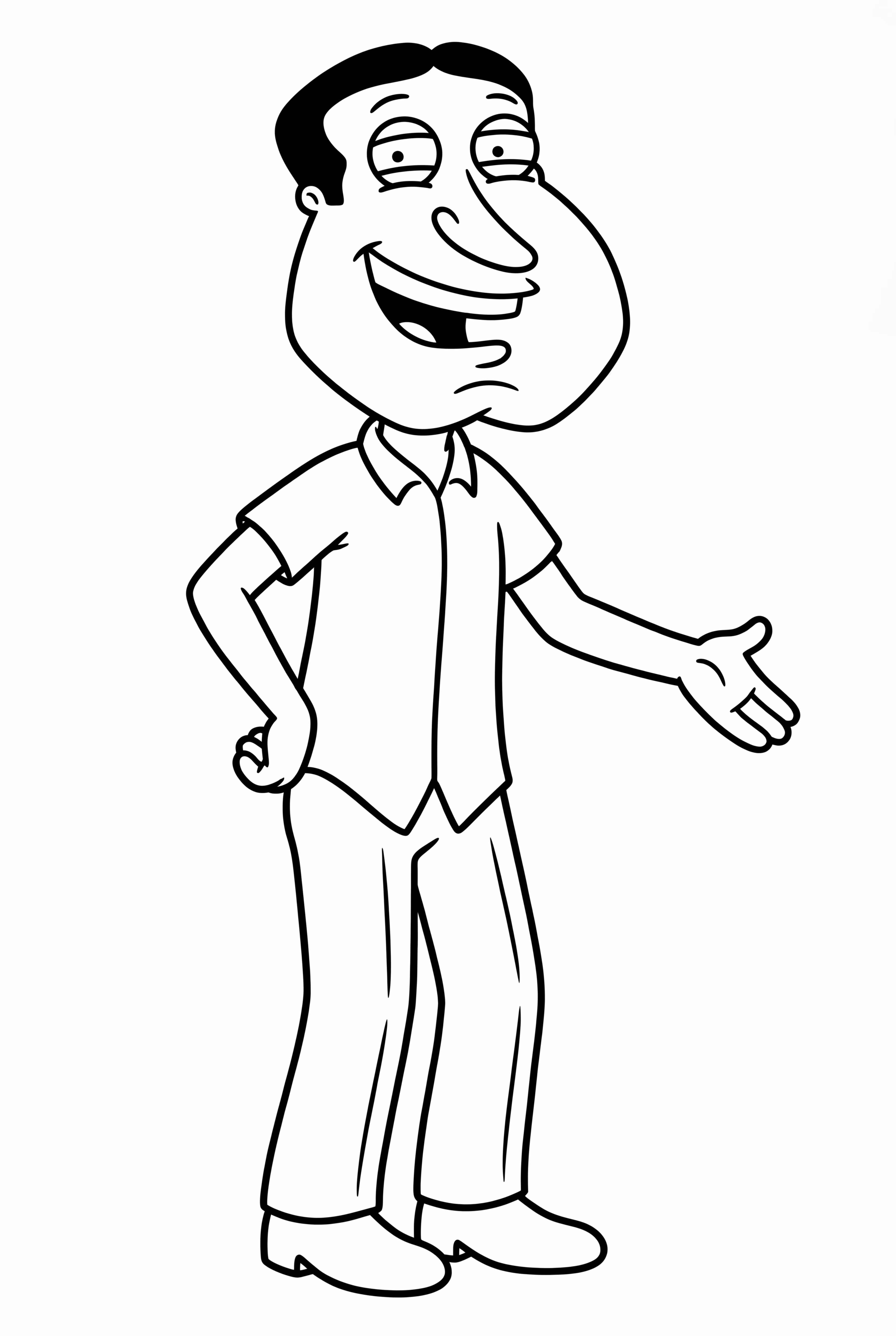 Family Guy Quagmire posiert