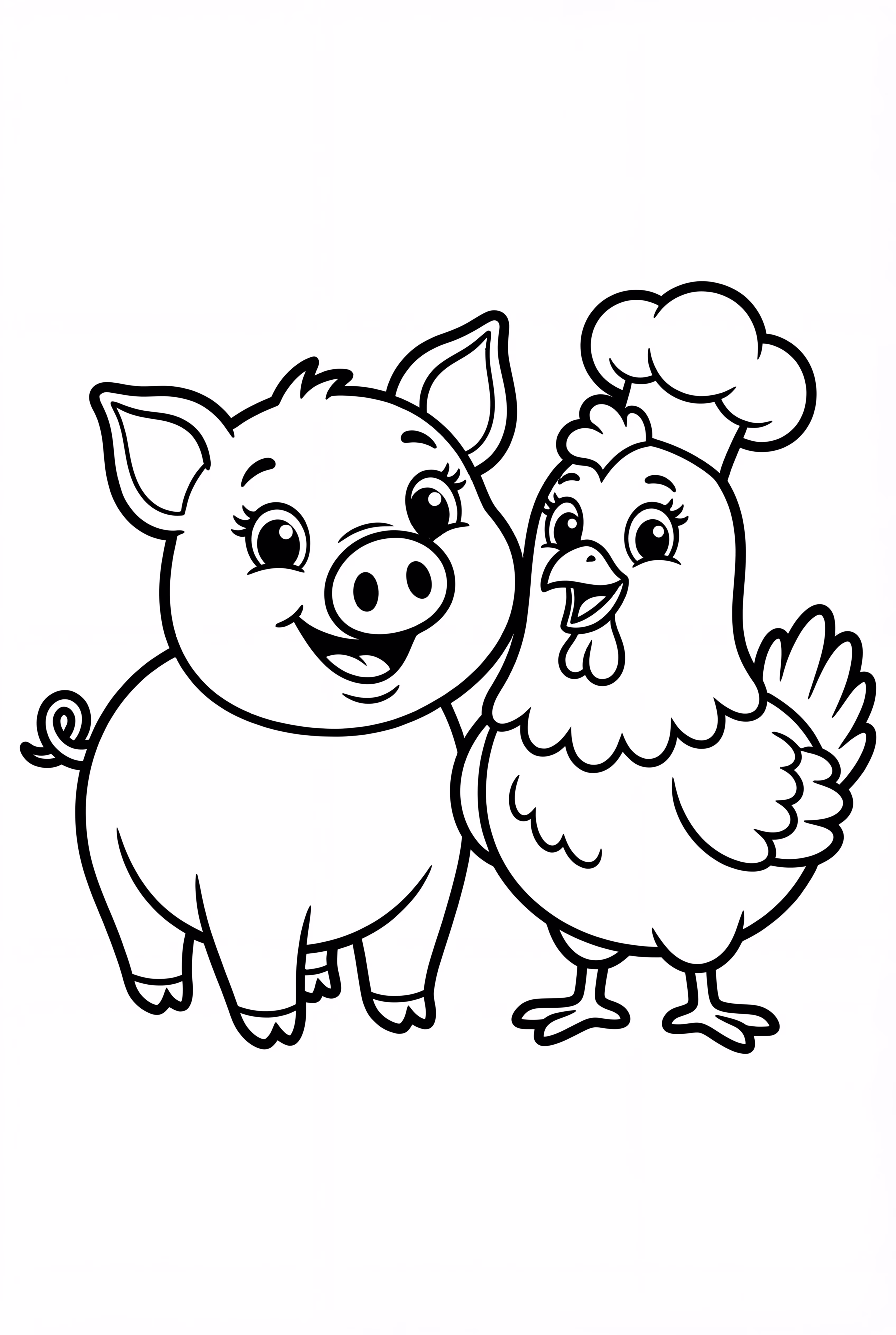 Farm Animals Playing in the Sunshine