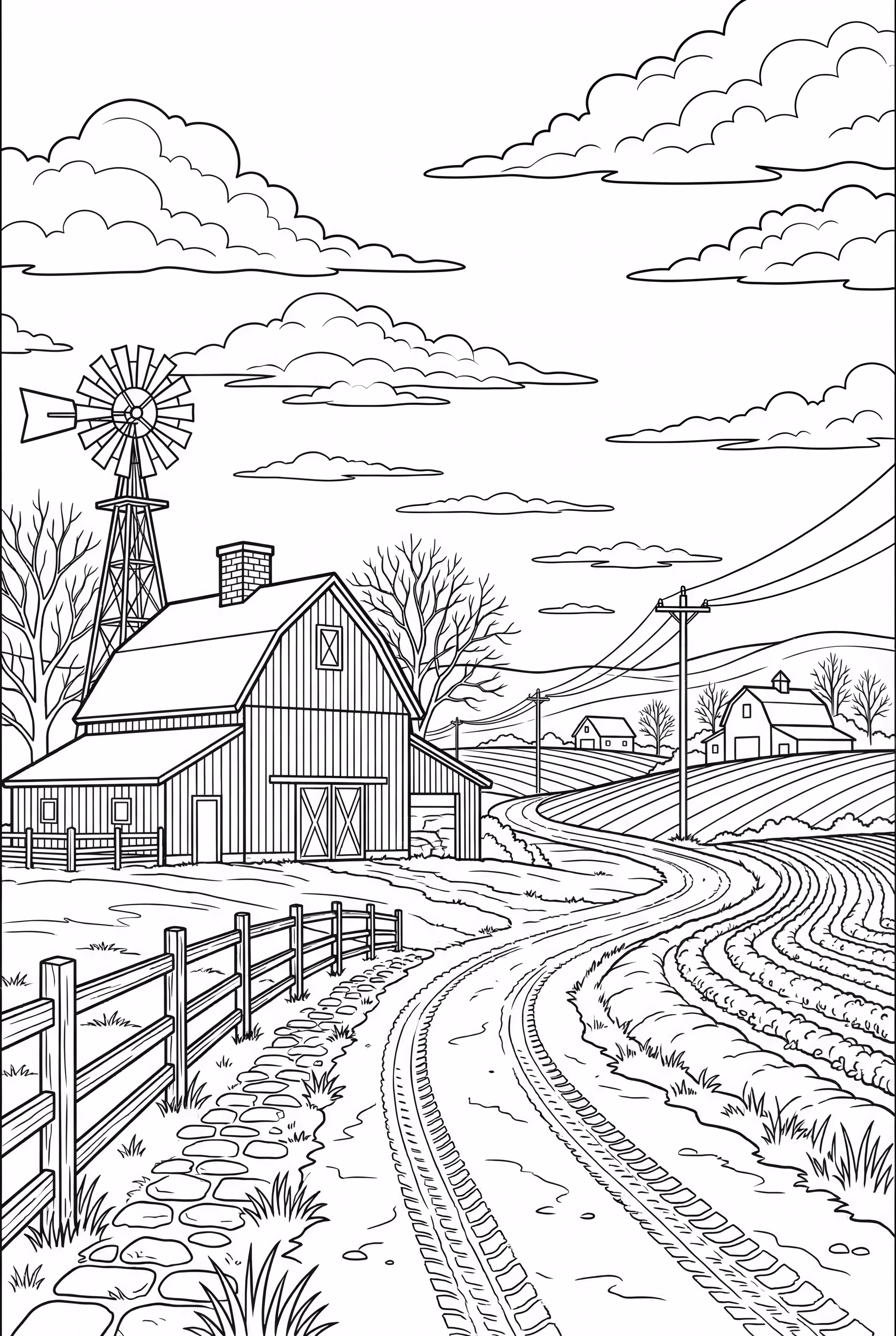 四季更迭中的农场生活