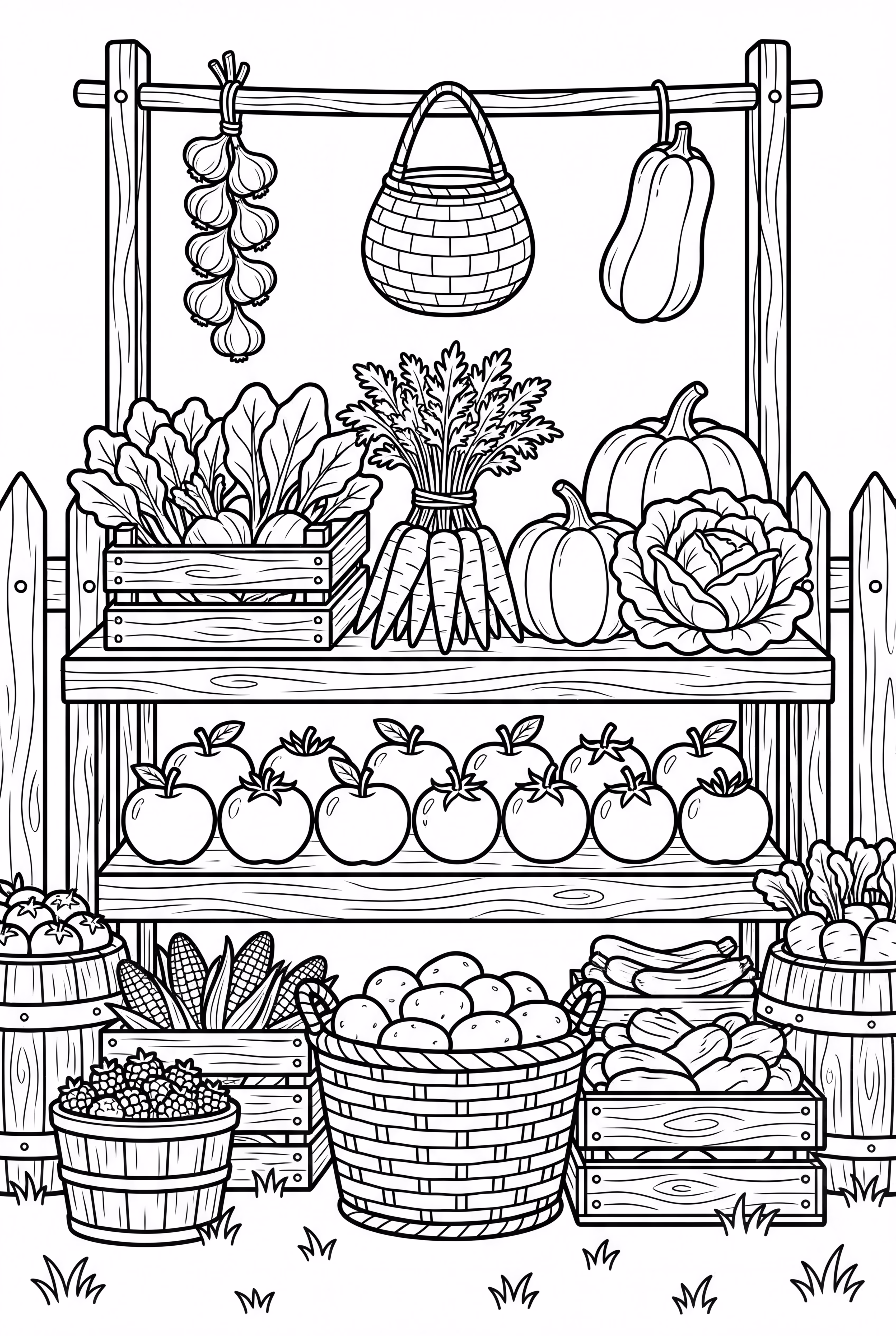 Farmers Market Full of Fresh Produce