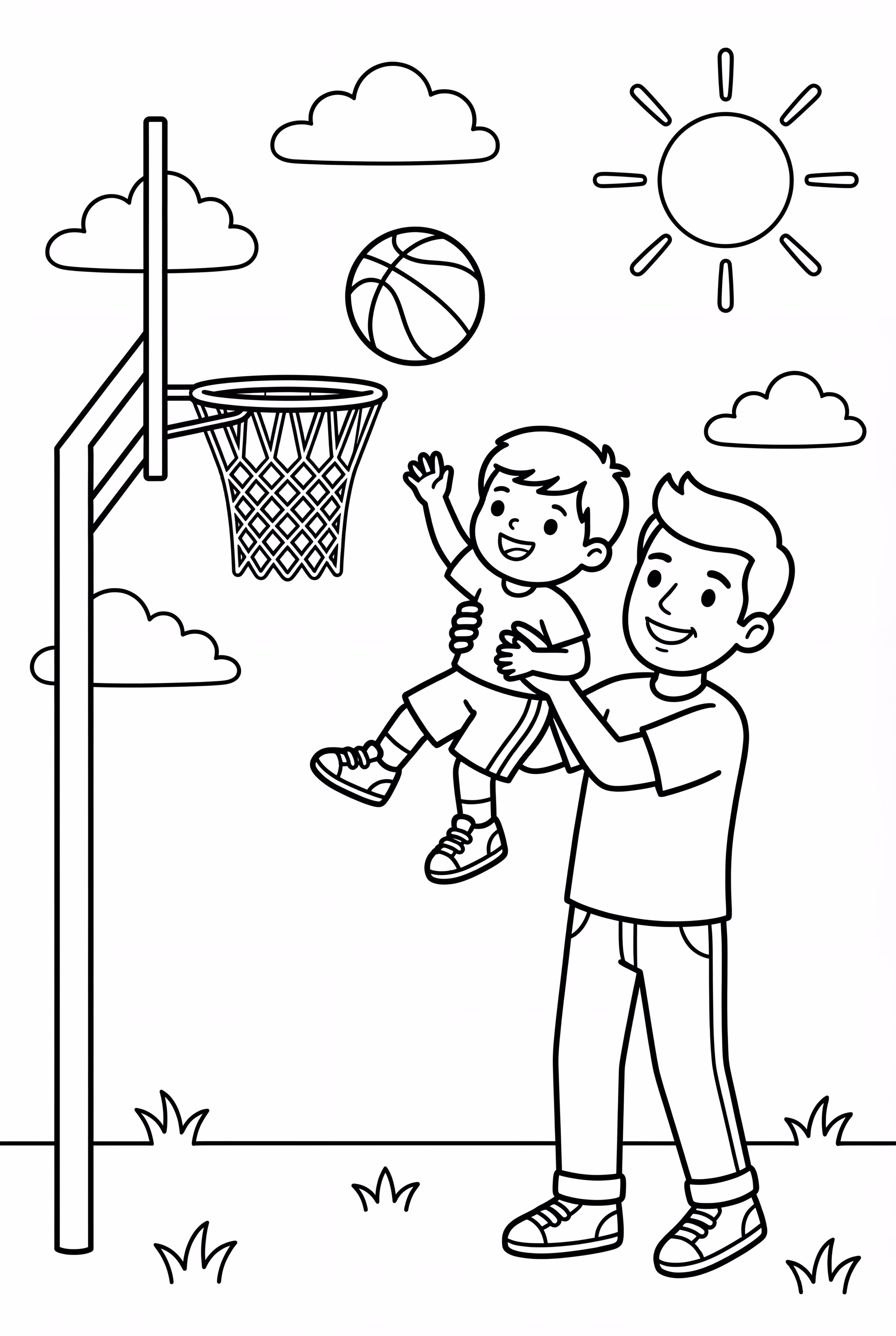 Arremesso de Cesta para o Dia dos Pais