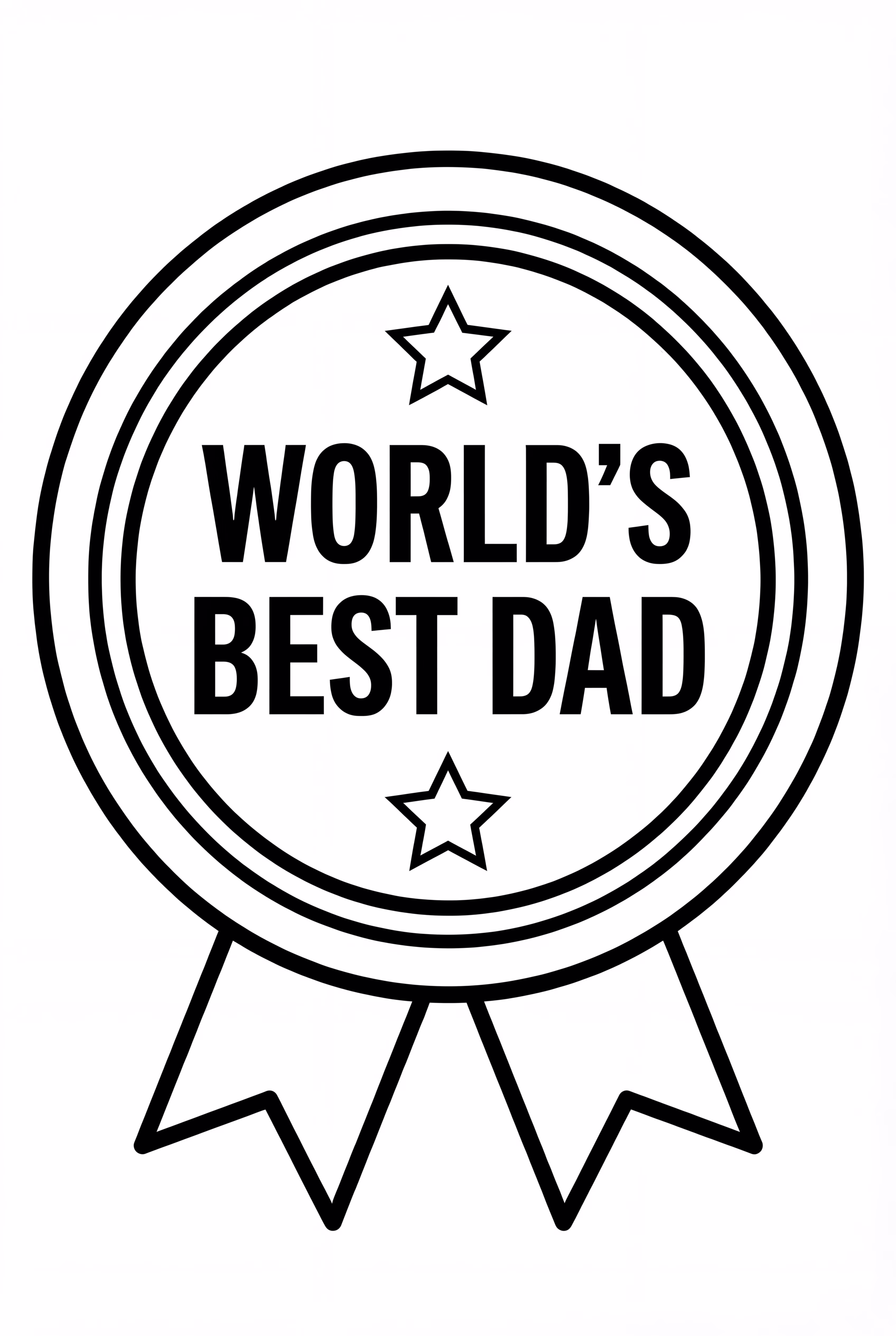 Father's Day World's Best Dad Medal